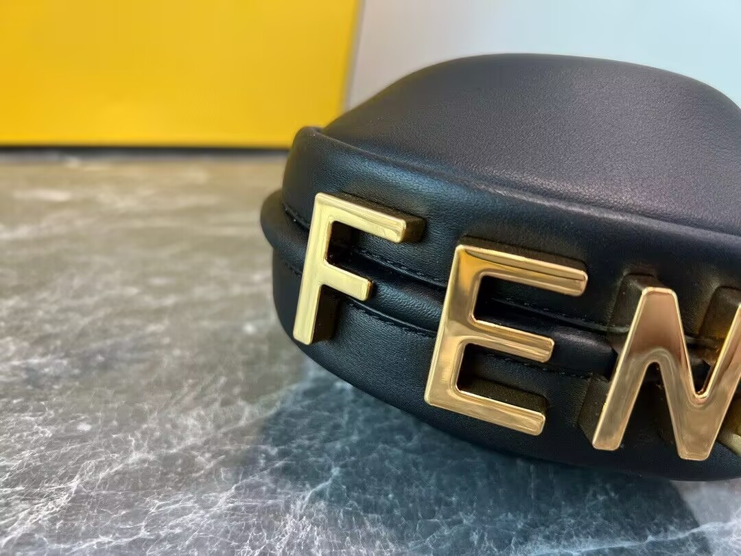 F**di nano F**digraphy hobo bag 14x5x16.5cm