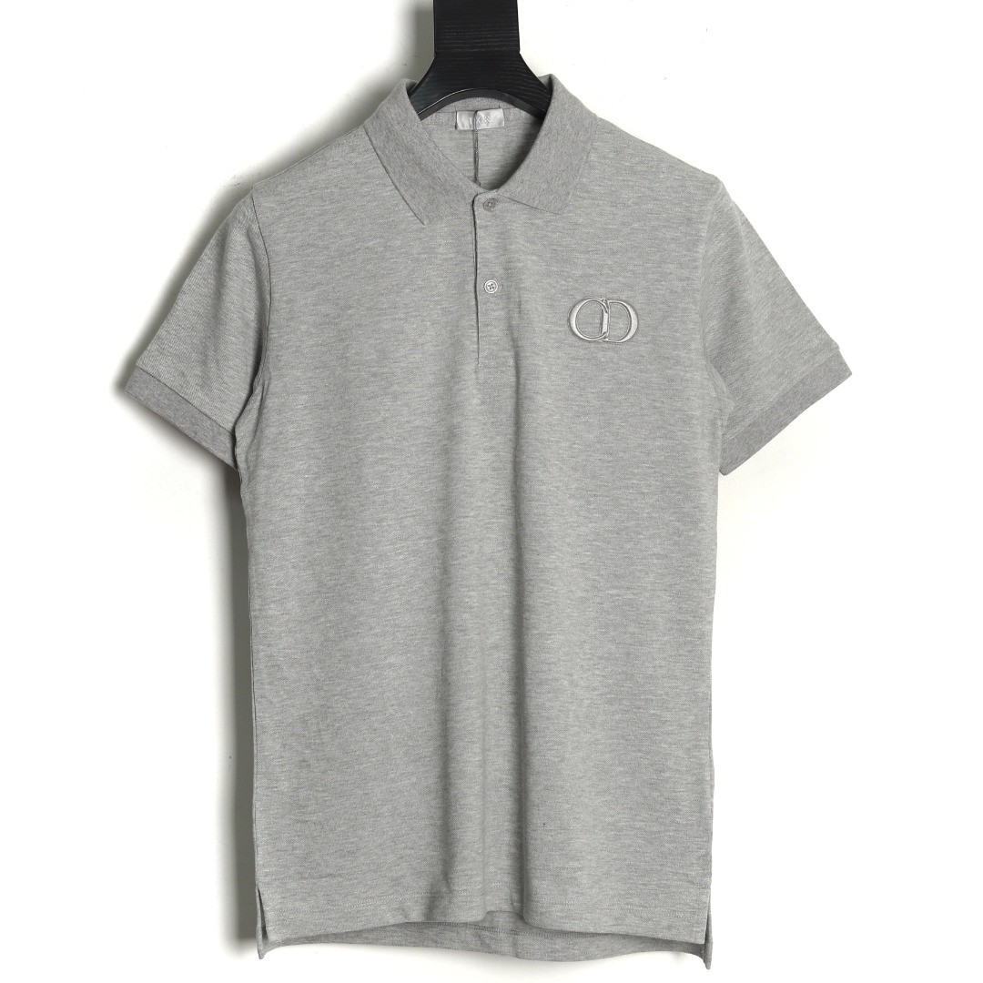 D*or 22ss short-sleeved polo shirt