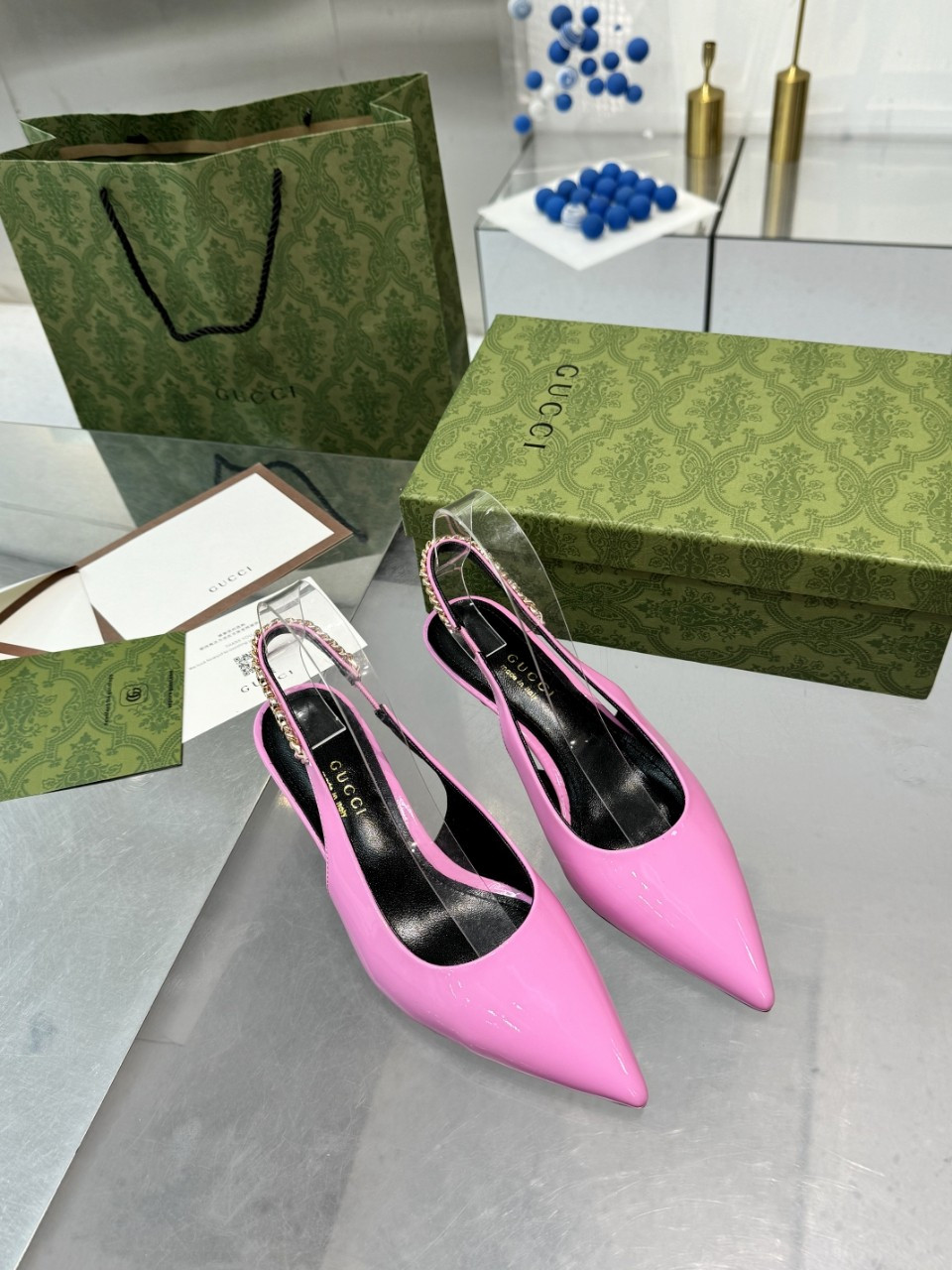 G*u*i signoria slingback pump mid-heel shoes