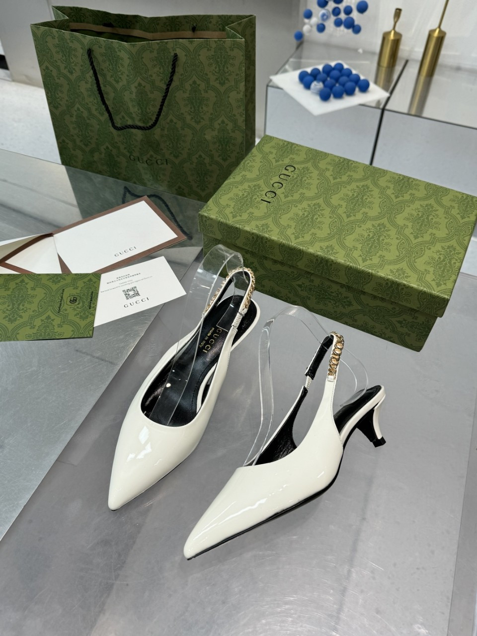 G*u*i signoria slingback pump mid-heel shoes