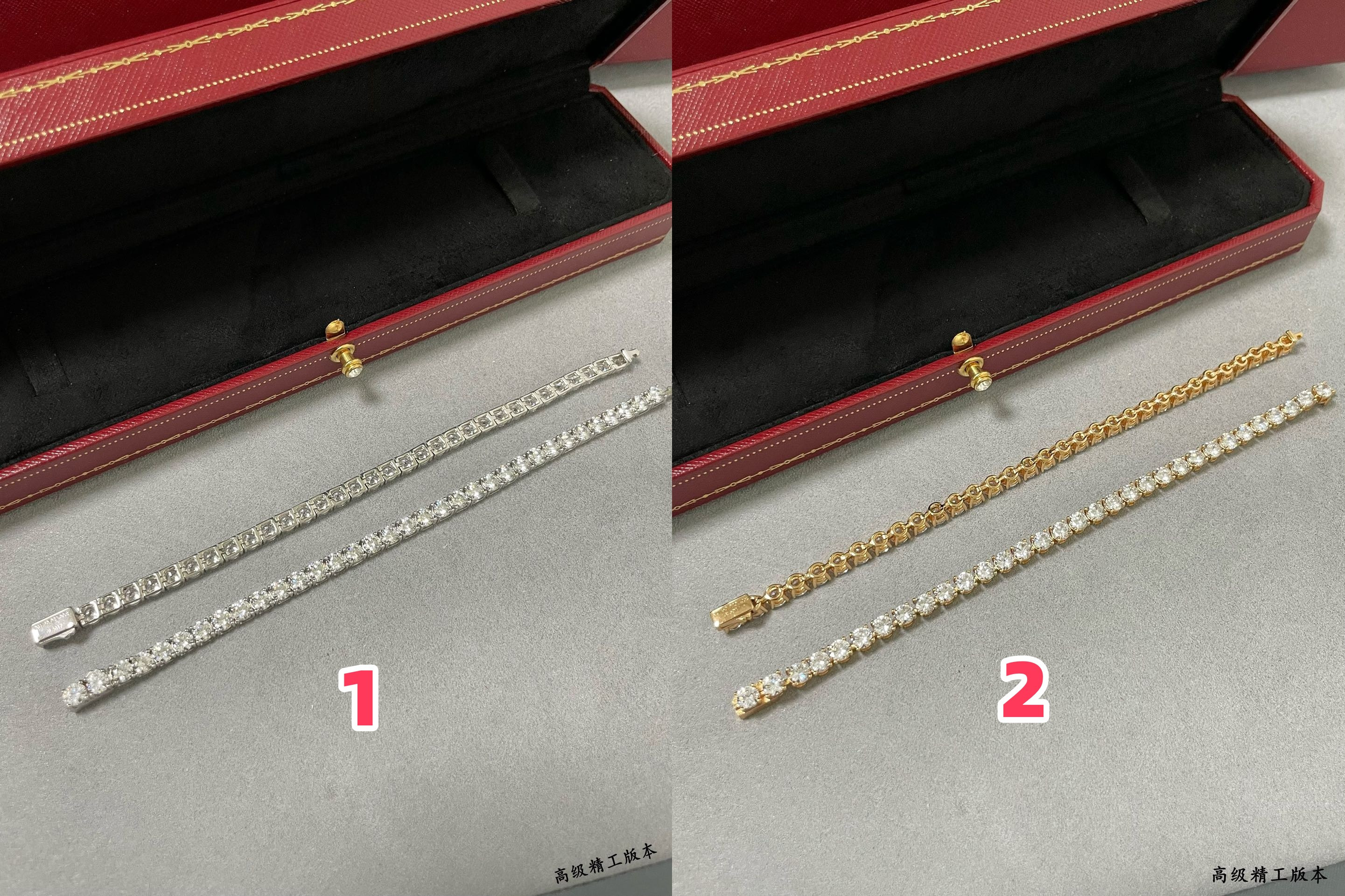 ca*t*er full Di*m*nd four-claw bracelet