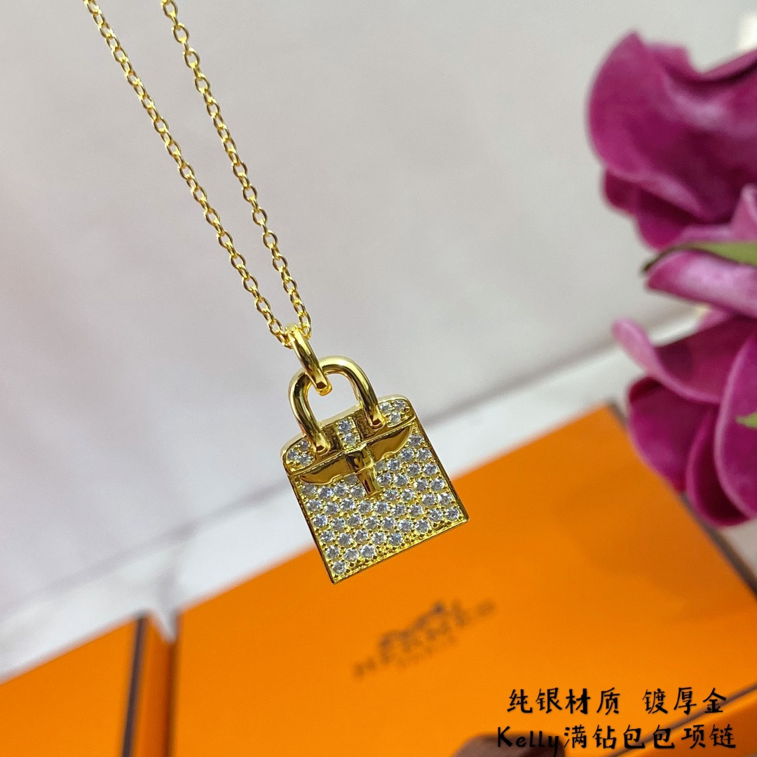 Hermès Classic Kelly Bag Necklace