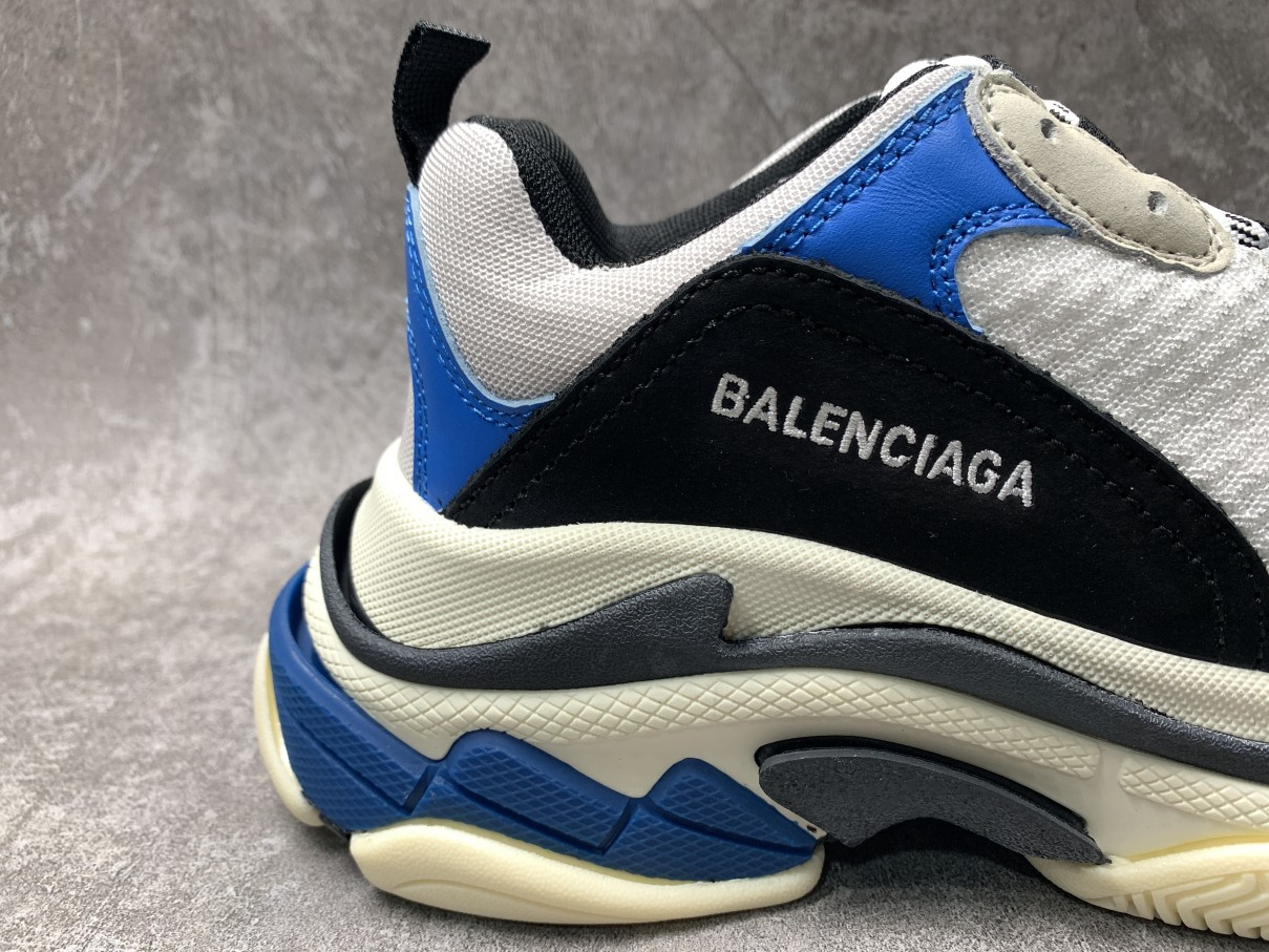 Balenciga Triple S Sneaker Black Blue White