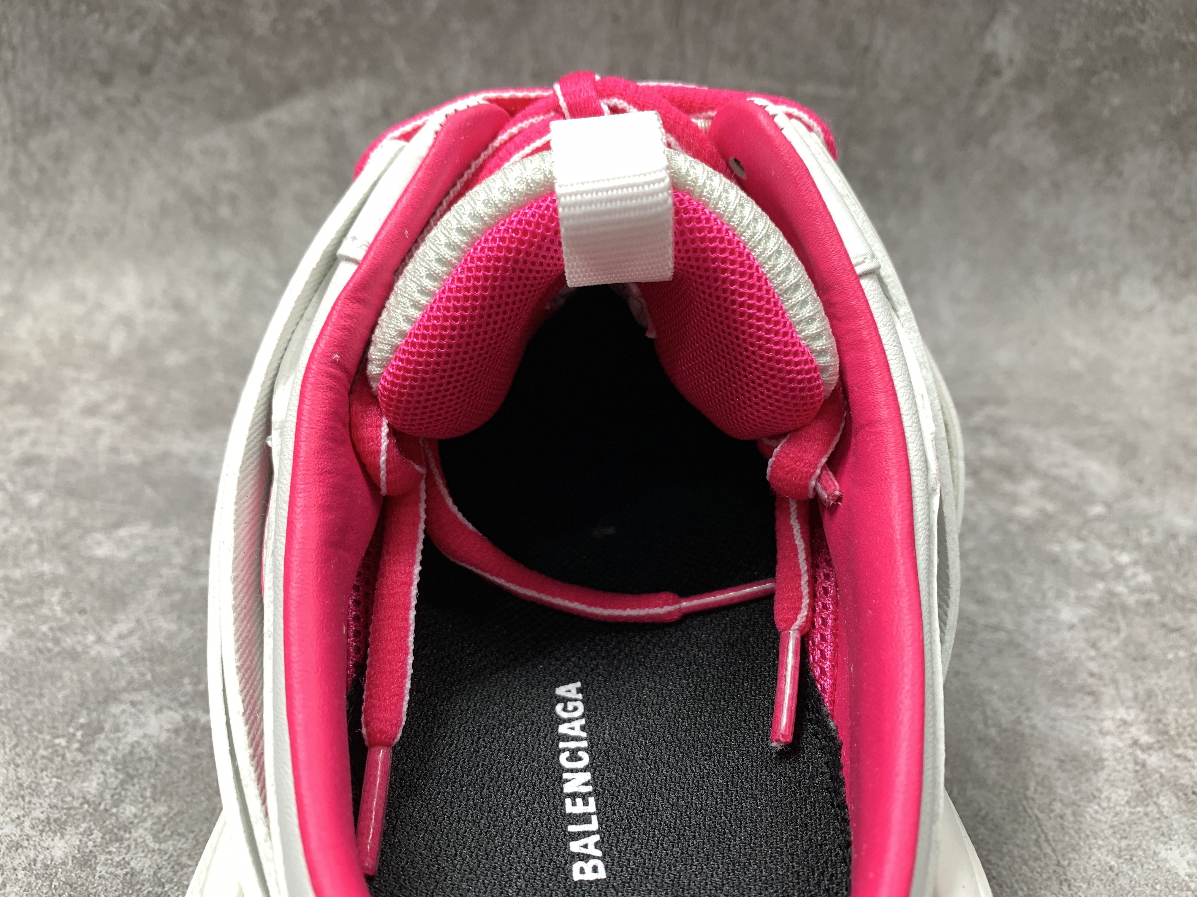 Balenciga Track Mule White Pink