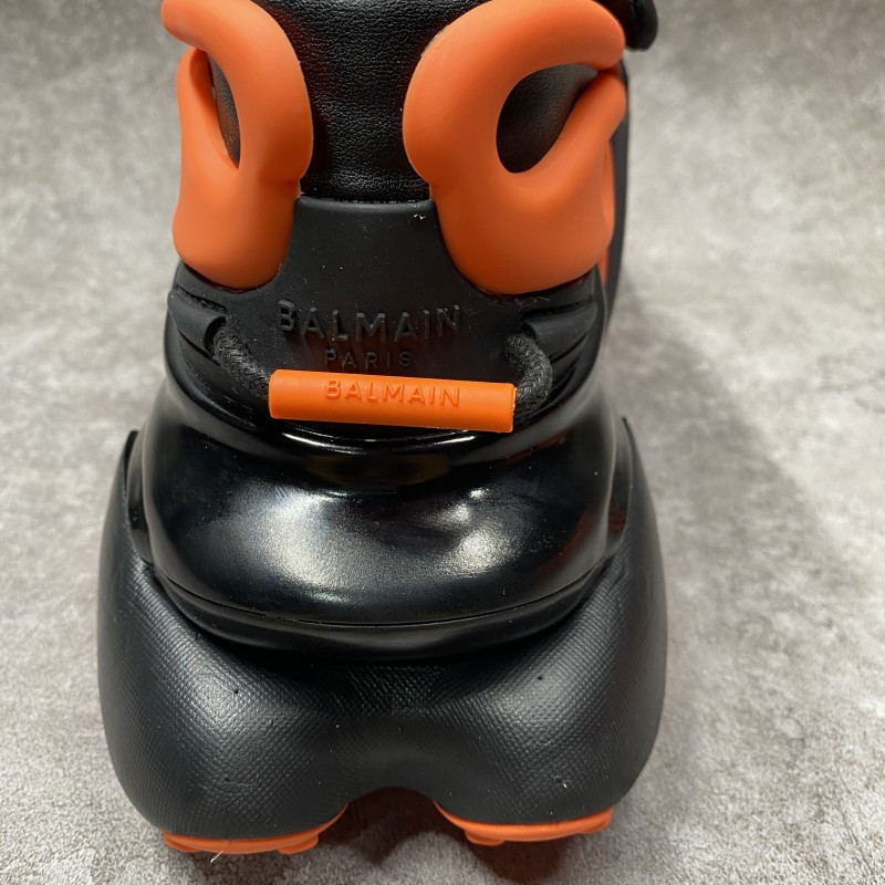 Balmain Neoprene And Leather Unicorn Low Top Sneakers