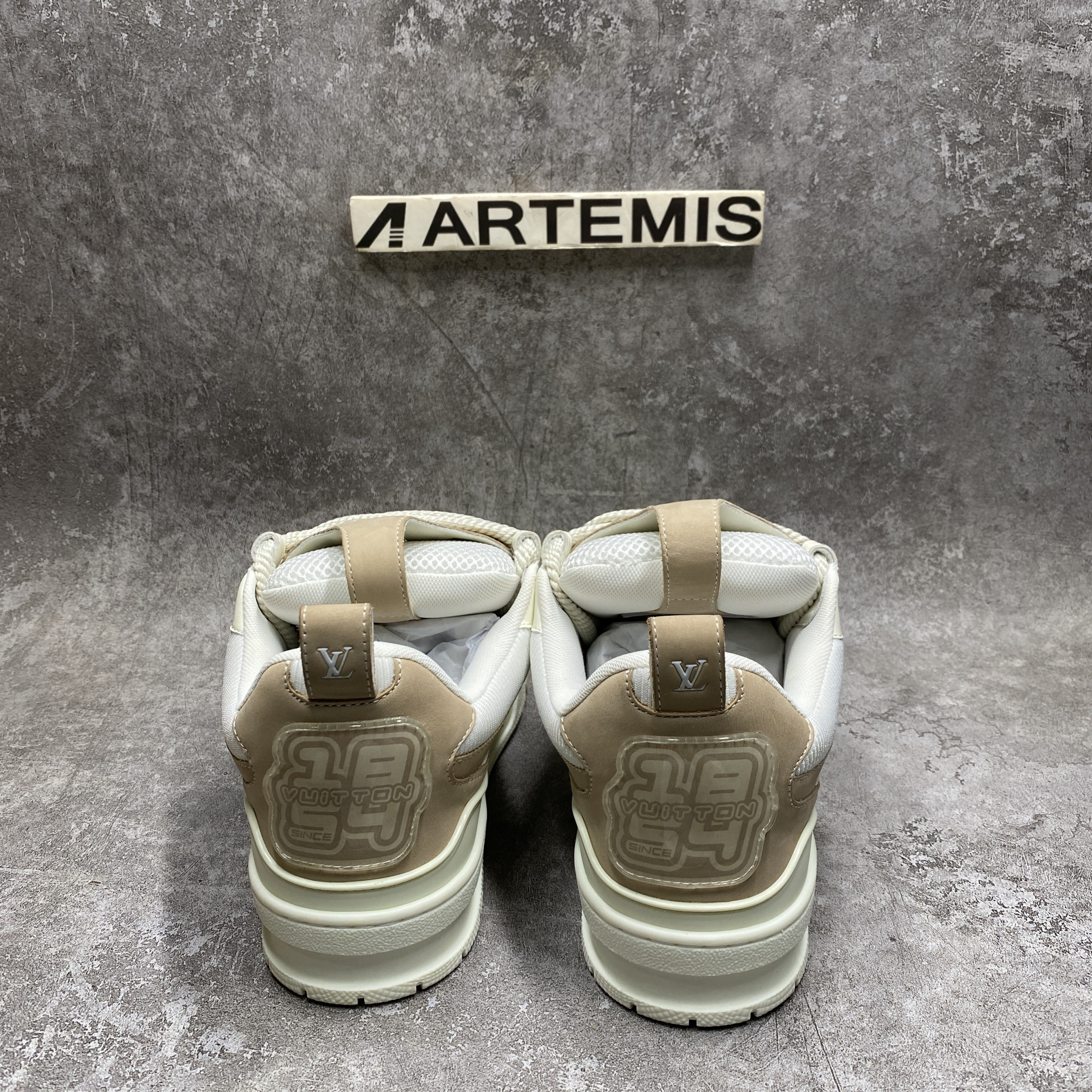 LV Skate Sneaker in Beige