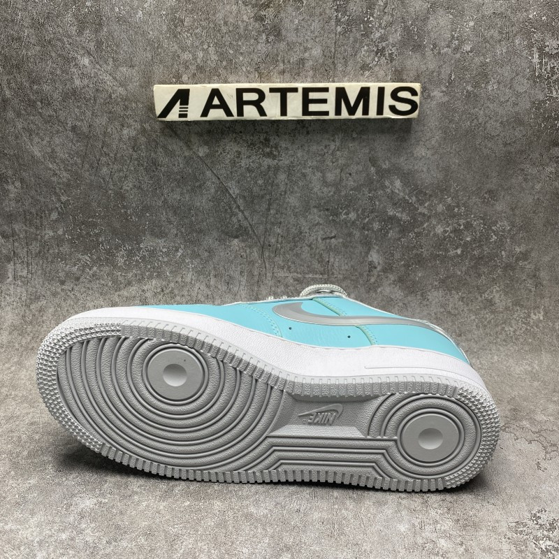 Nike Air Force 1 low Blue Silver