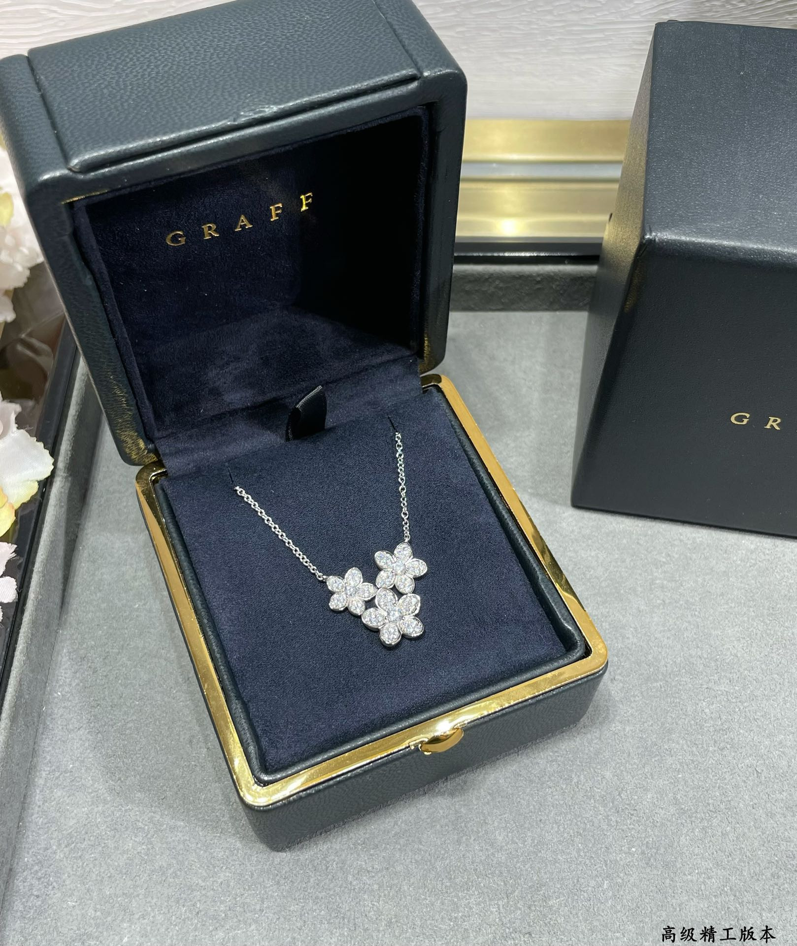 Graff Three Flowers Necklace