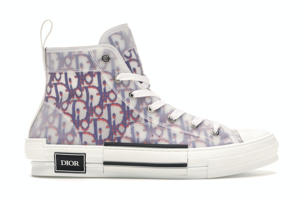 D*or b23 high top red blue oblique