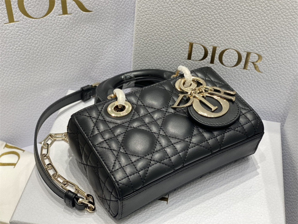 D*or mini lady d-joy bag black 16 x 9 x 5 cm