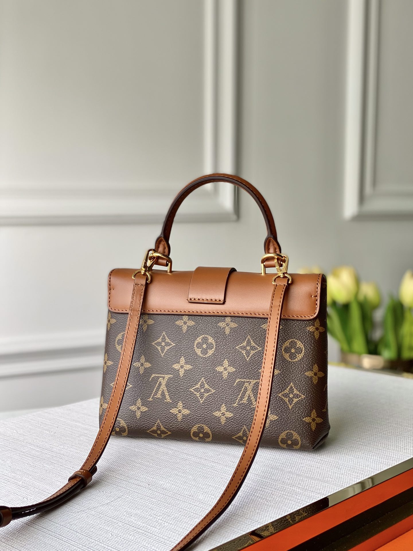 LV Locky BB BROWN 7.9 x 6.3 x 3 inches