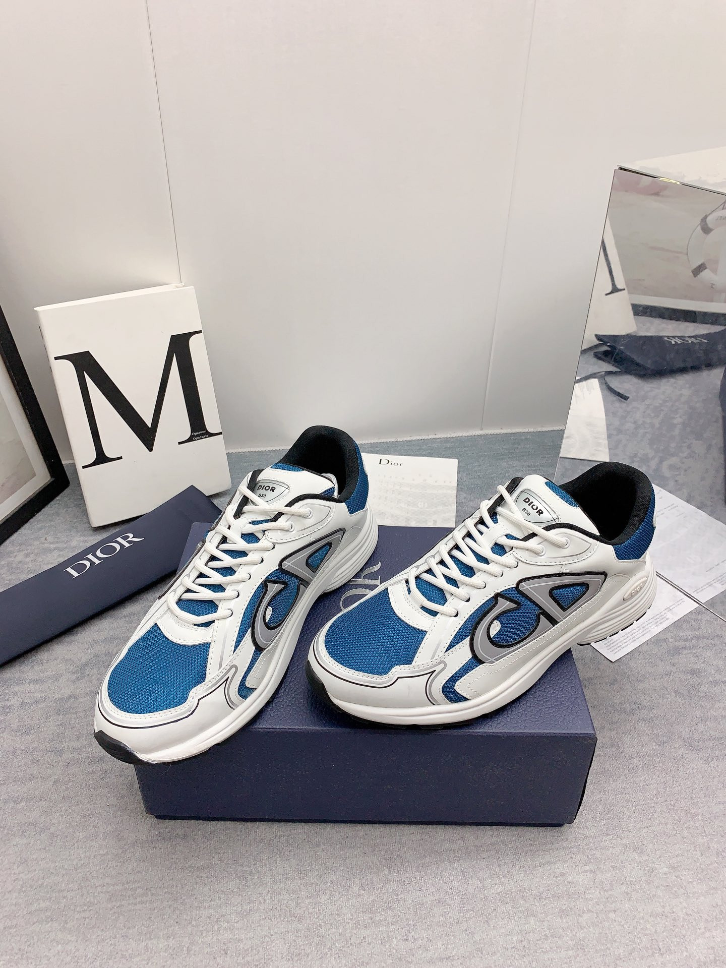 ua D*or b30 blue mesh white technical fabric