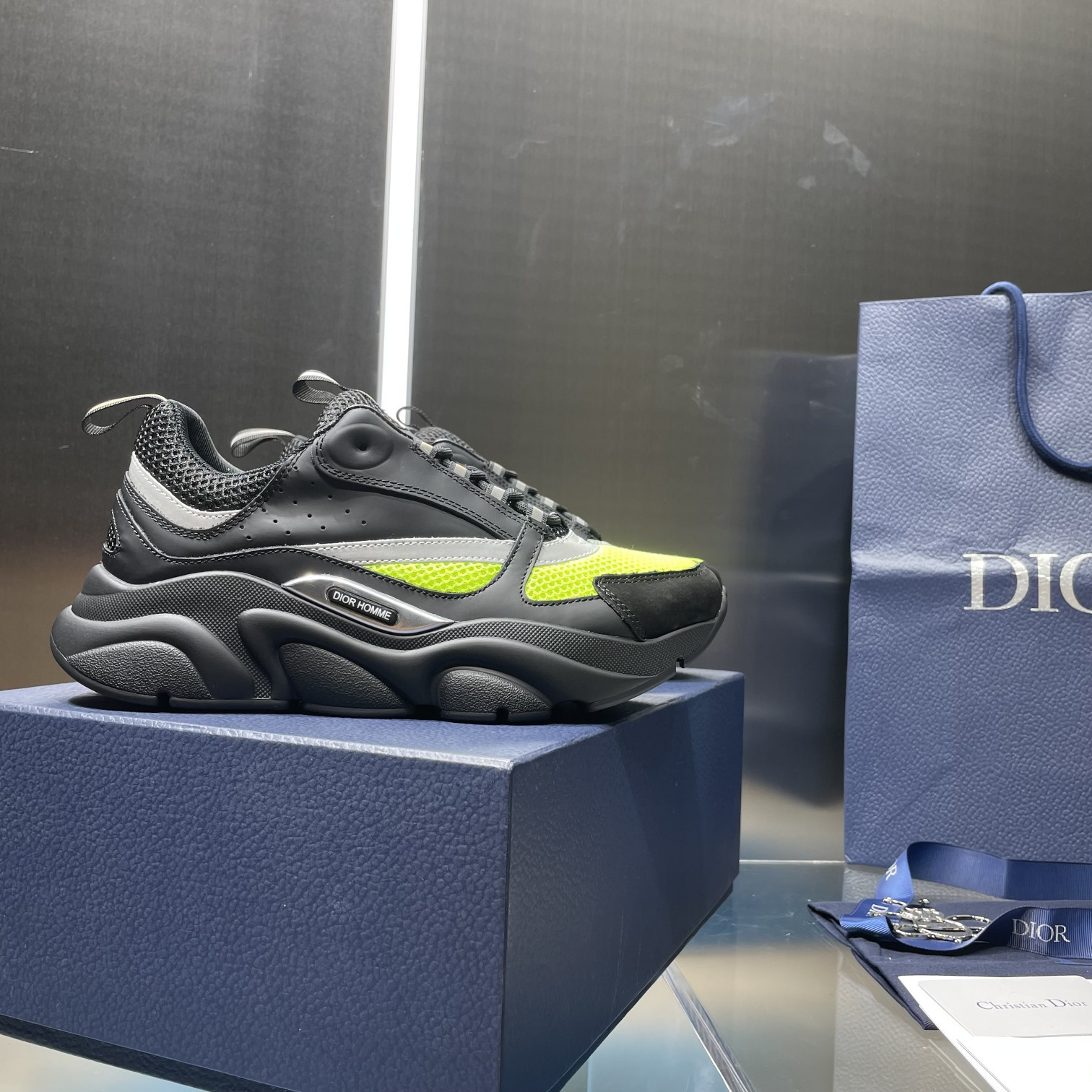 ua D*or b22 black and green sneaker