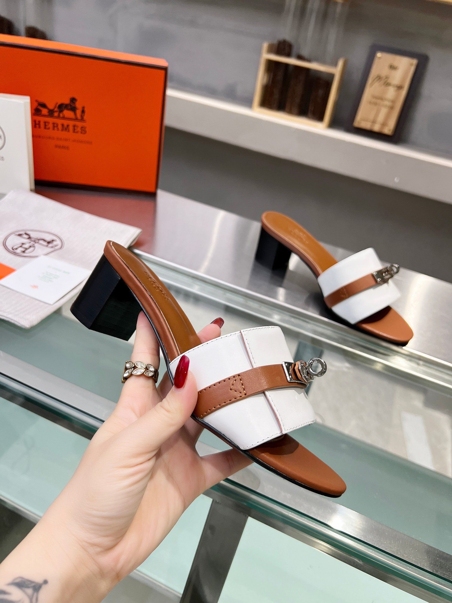 UA Hermès Gigi 50 sandal
