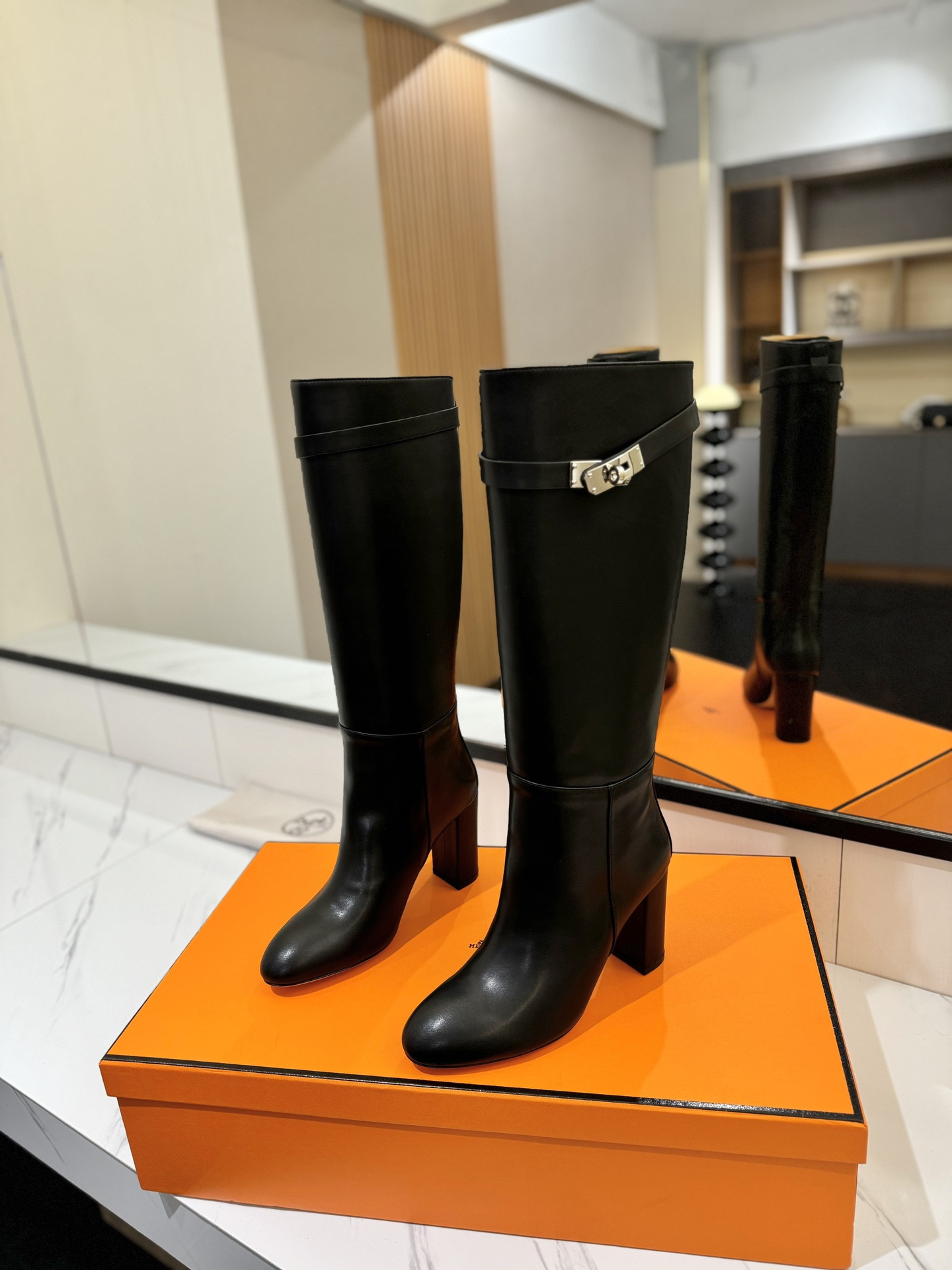 UA Hermès Jumping Boots (Heel height 8.5cm)