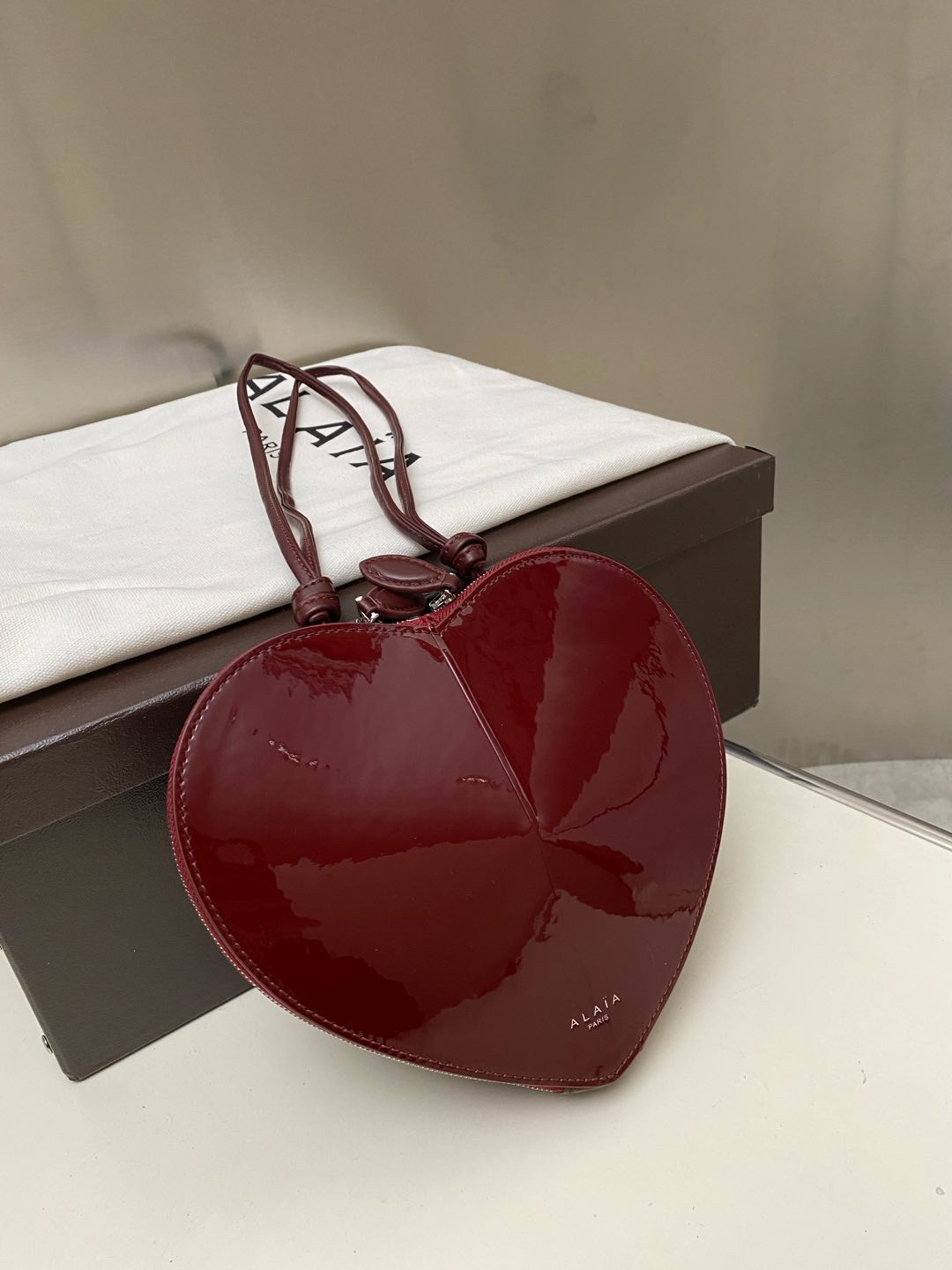 ALAÏA Le Coeur Heart Bag 18.5x20.5x5cm