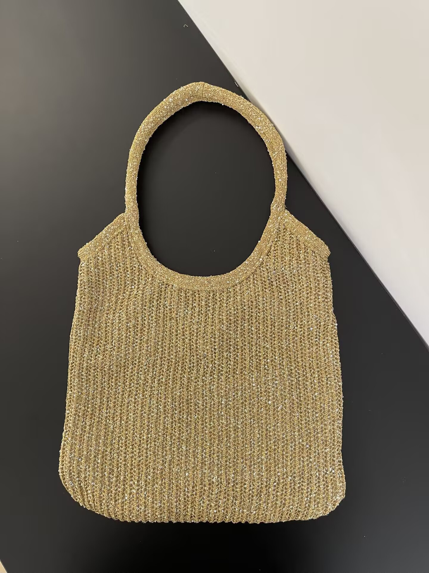 Miu Miu IVY Sequin Mesh Bag 40x35cm