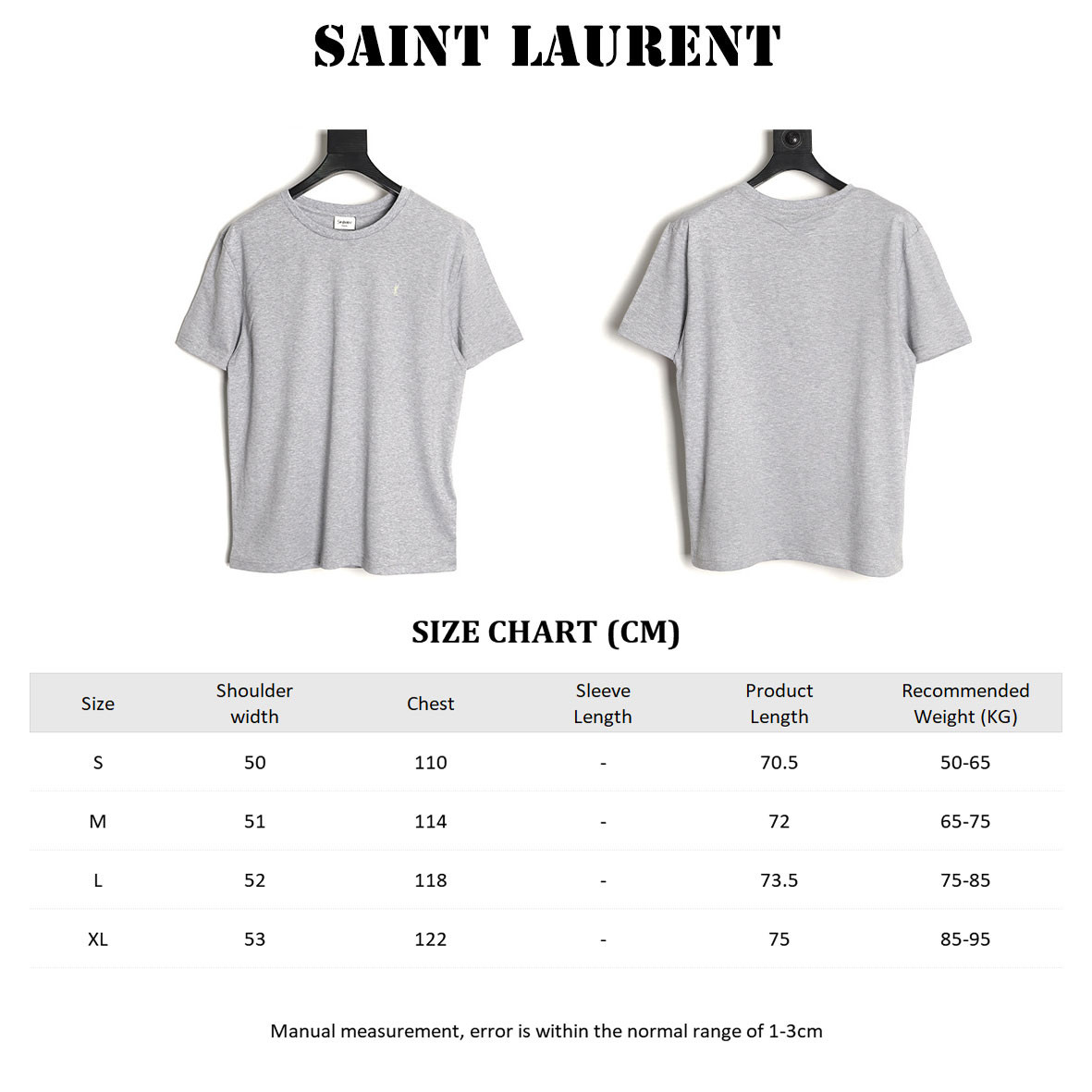 Sa1nt Lau*nt y51 short-sleeved t-shirt