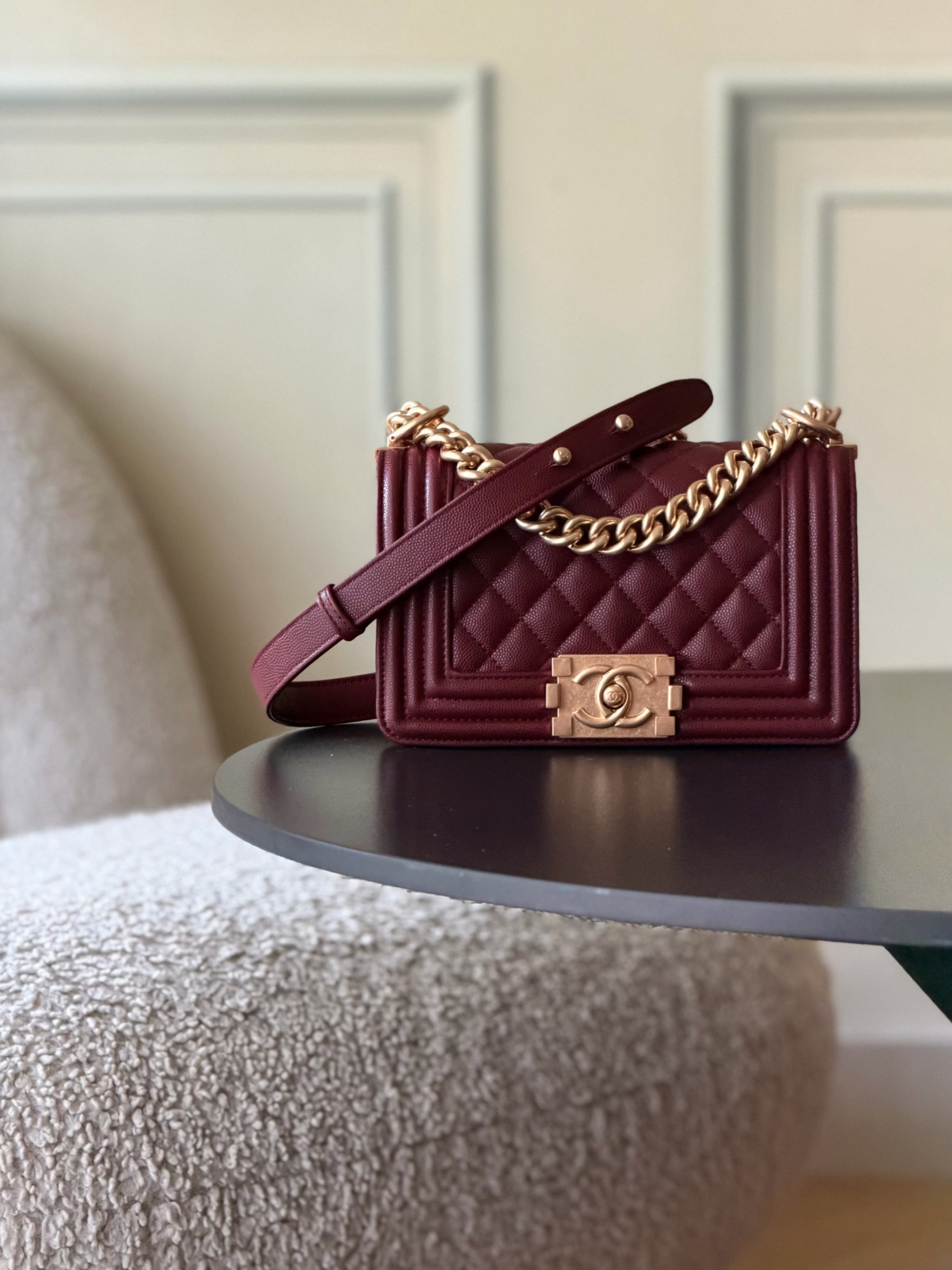 Chanel Boy Handbag 12x20x7cm