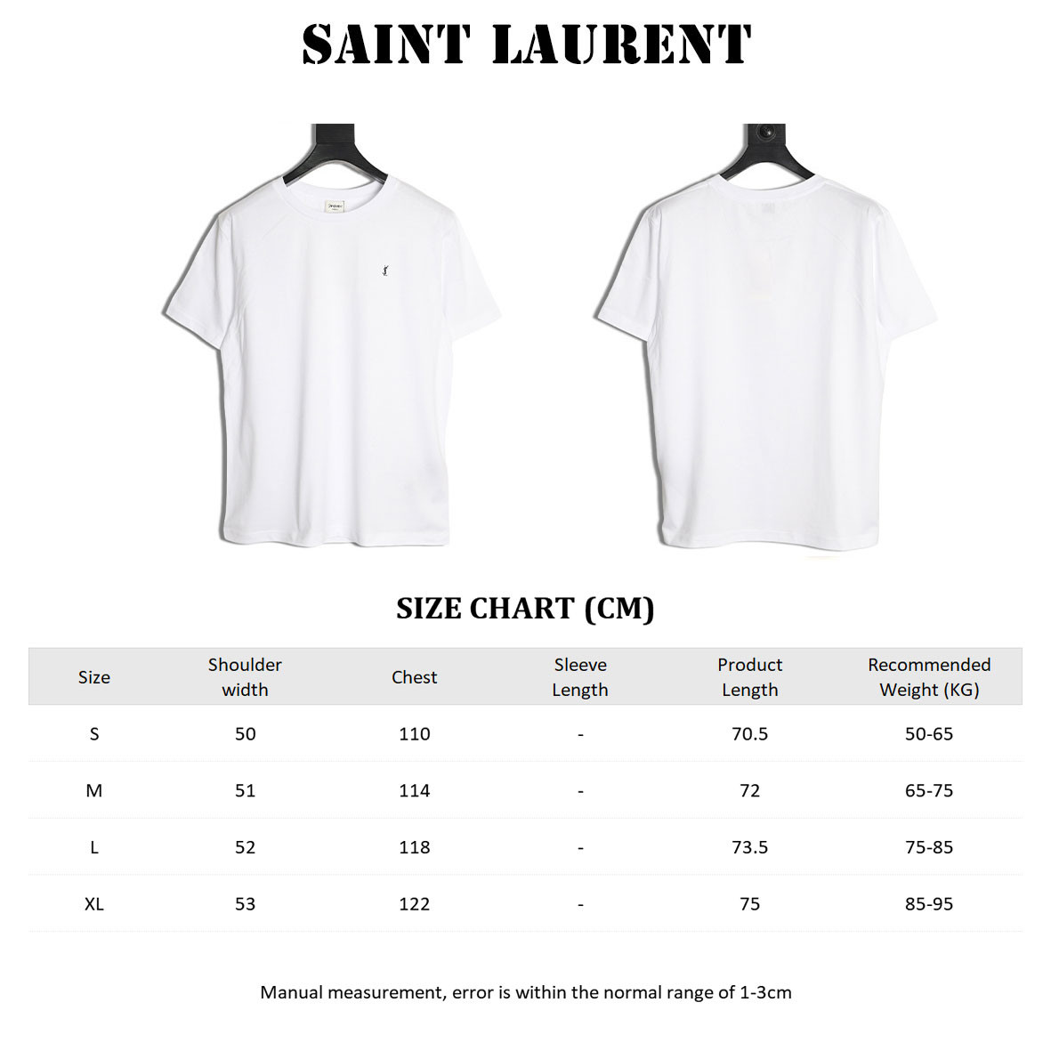 Sa1nt Lau*nt y51 short-sleeved t-shirt