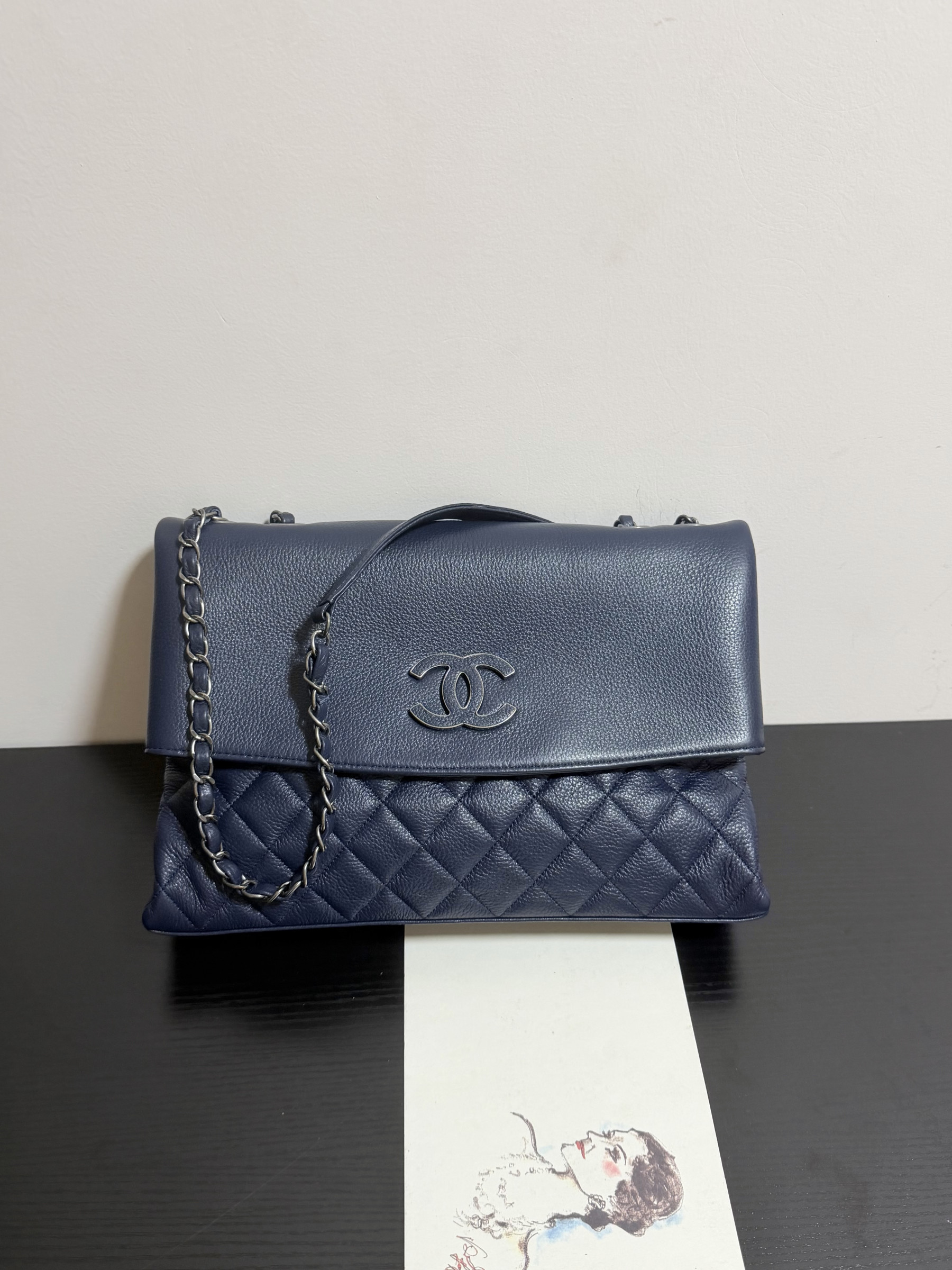 Chanel Hampton Flap Handbag AS7095 32x19x7.5cm