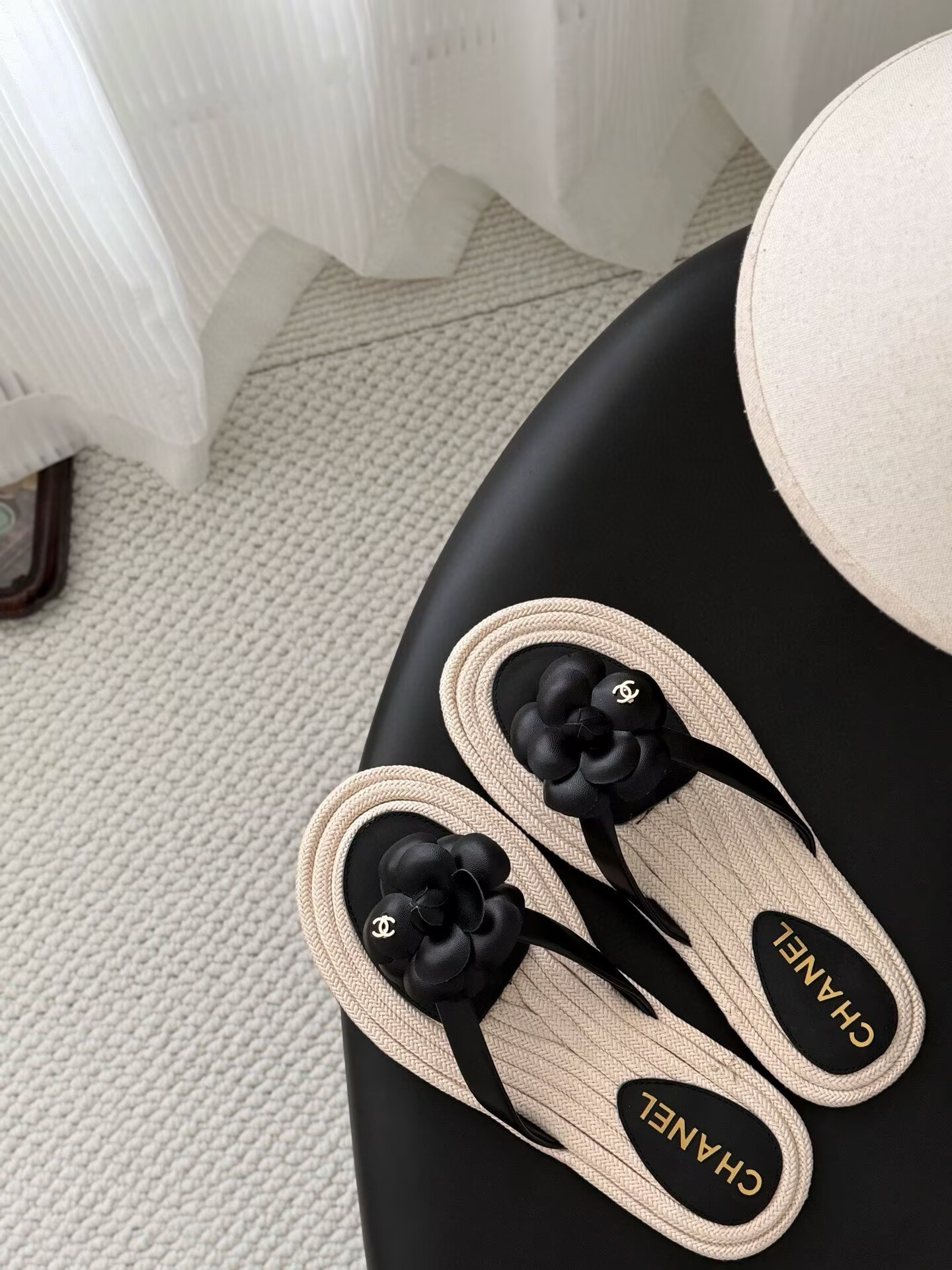 UA Chanel Thongs Slides
