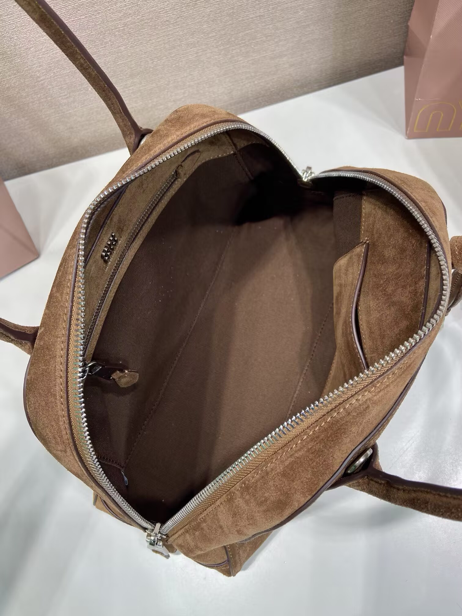 Miu Miu Vivant Suede Bag 32x19.5x11cm