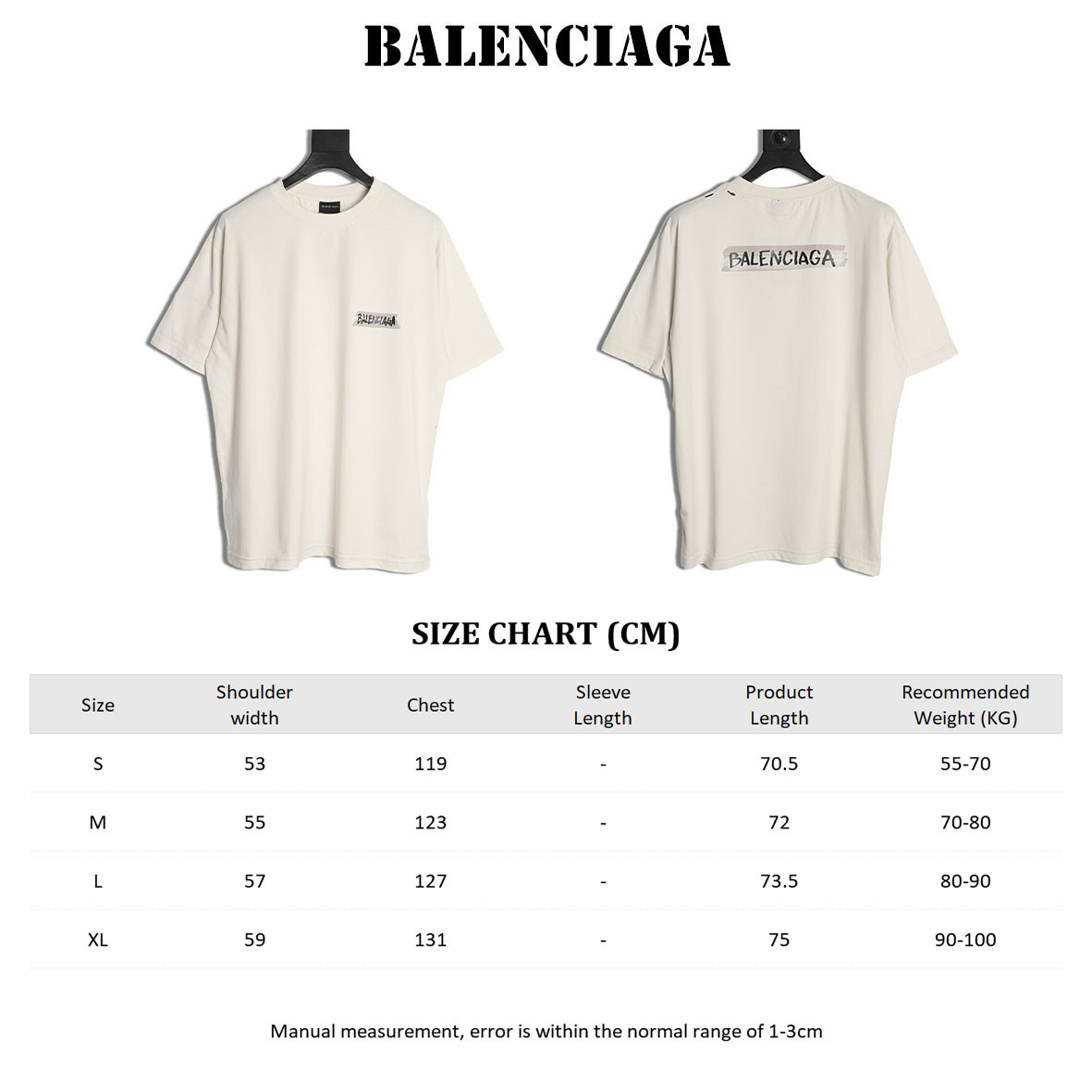 Ba1en*iaga short-sleeved t-shirt
