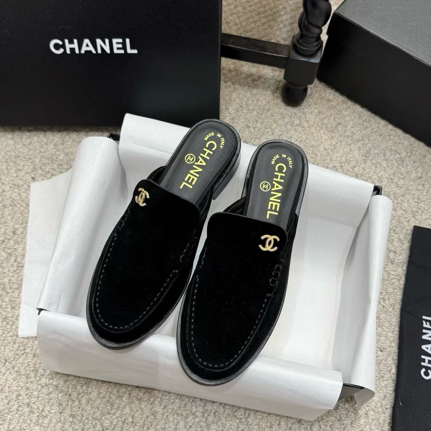 UA Chanel Mules
