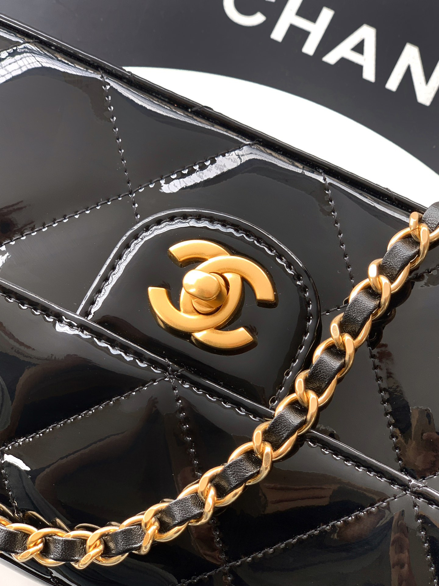 Chanel Large Flap Bag with Top Handle 12.5x30x5cm