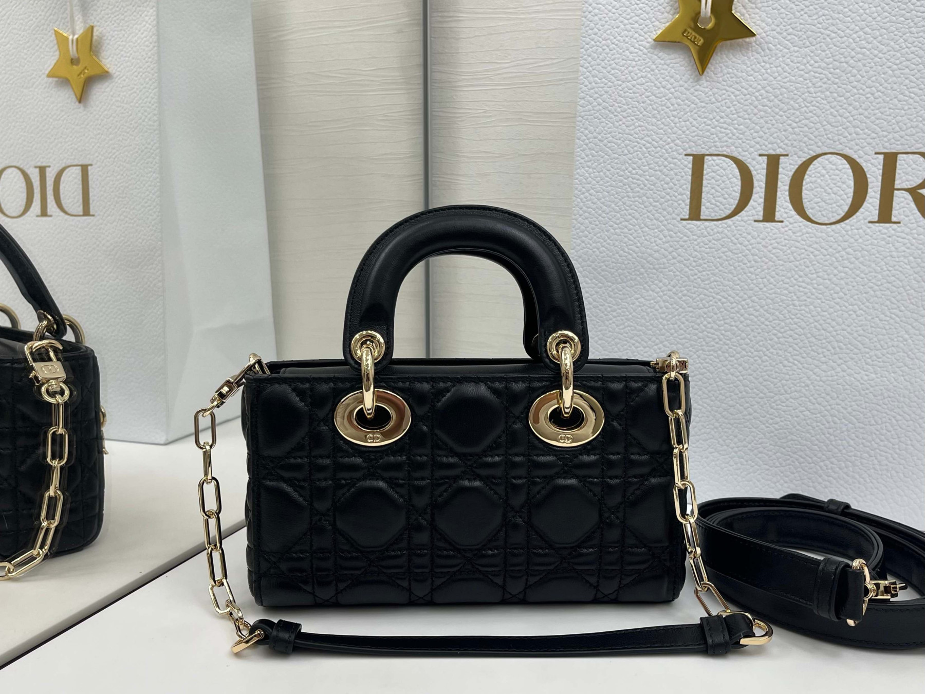 Dior Mini Lady D-Joy Bag 19x10.5x5.5cm