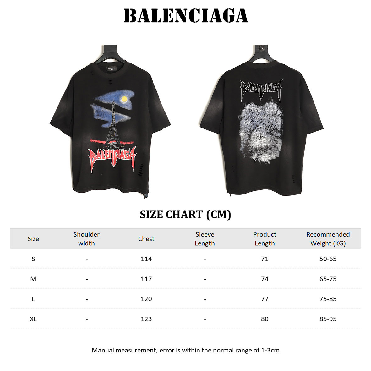 Ba1en*iaga short-sleeved t-shirt