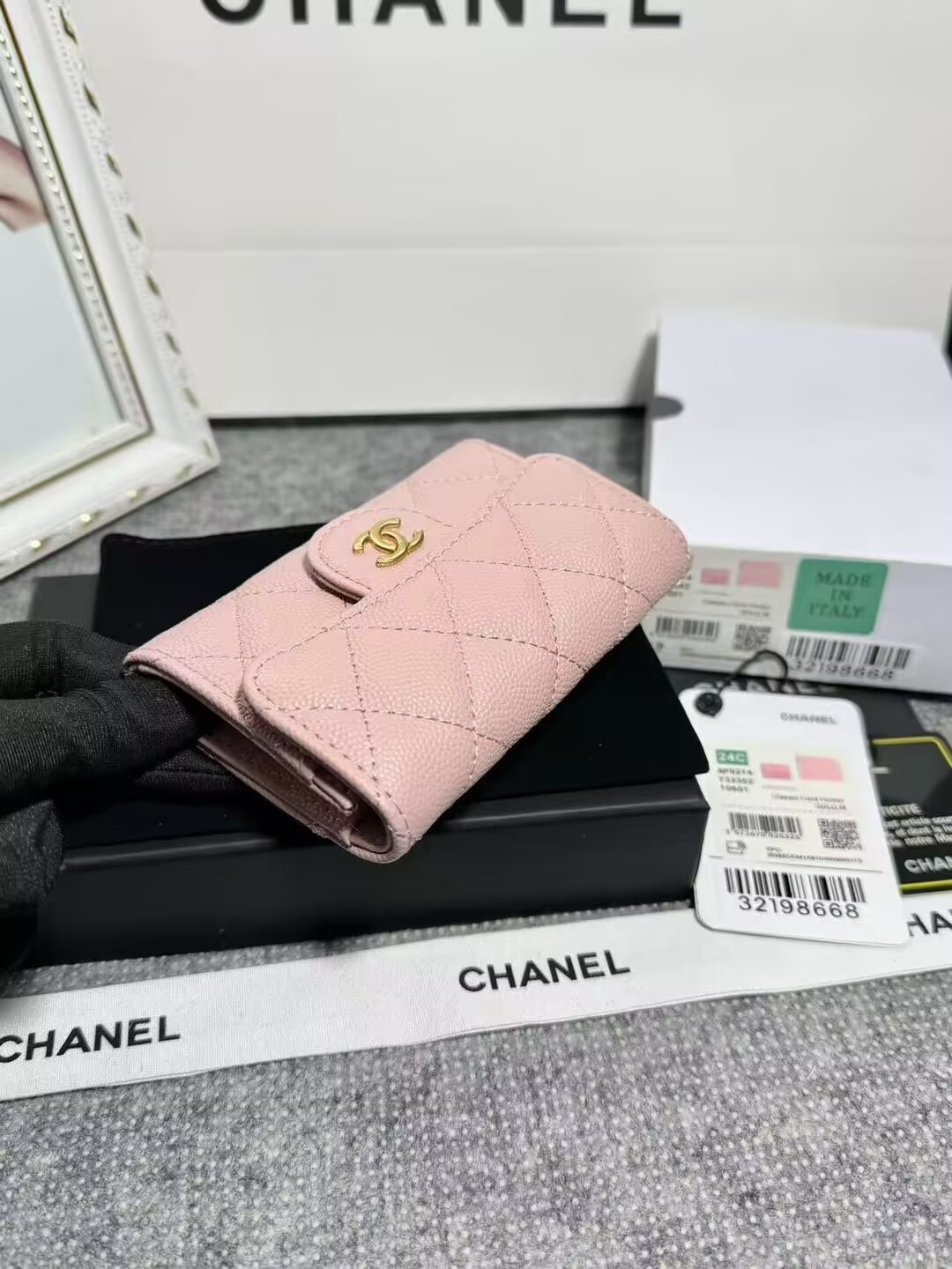 CHANEL CARD HOLDER 11.3 x 7.5 x 2.5 cm