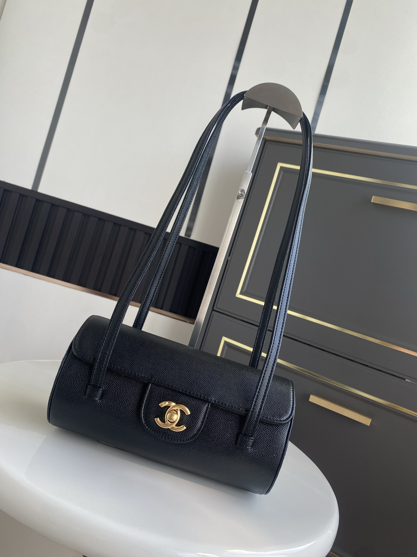 Chanel Small Bowling Bag AS6143 10x20.5x10cm