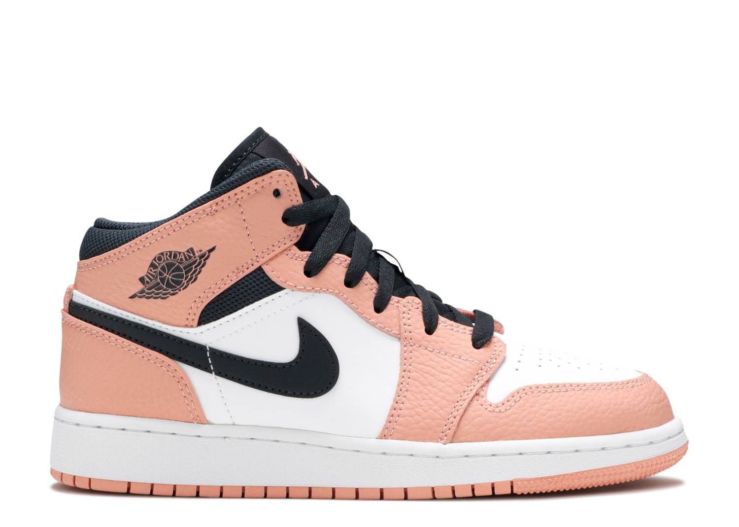 UA AIR JORDAN 1 MID GS 'PINK QUARTZ'