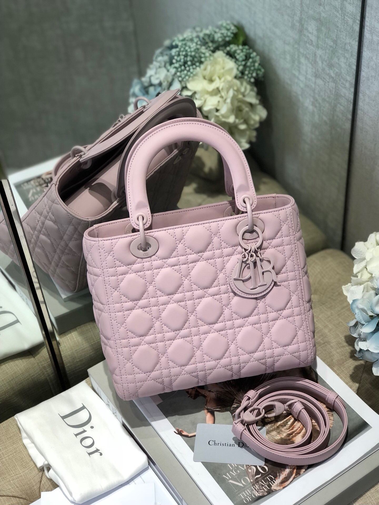 Medium Lady D10r Bag  9.5 x 8 x 4.5 inches