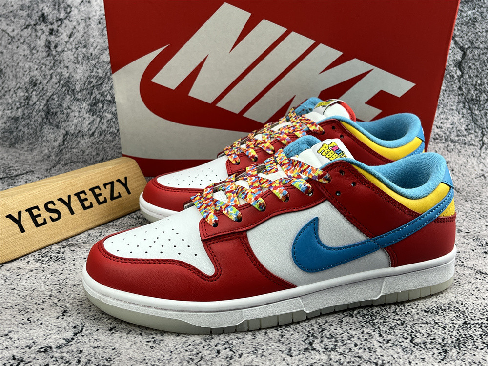 UA NIKE LEBRON JAMES X FRUITY PEBBLES X DUNK LOW