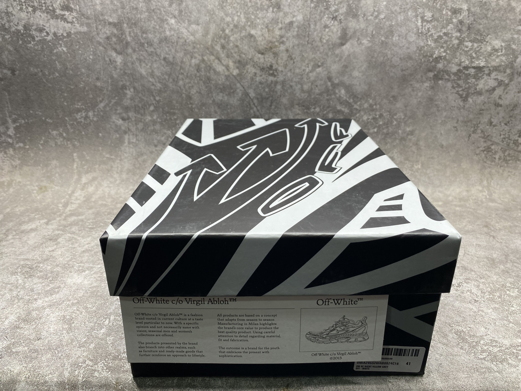UA Off-White "BE RIGHT BACK"