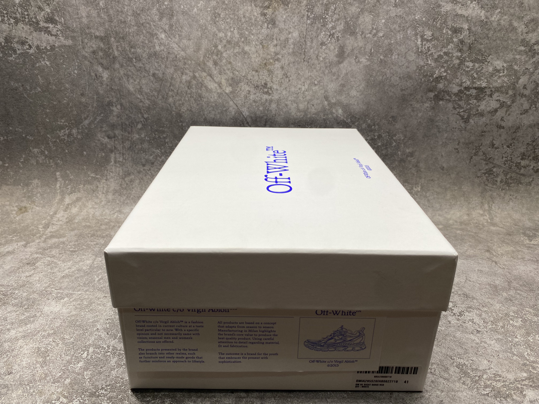 UA Off-White "BE RIGHT BACK"