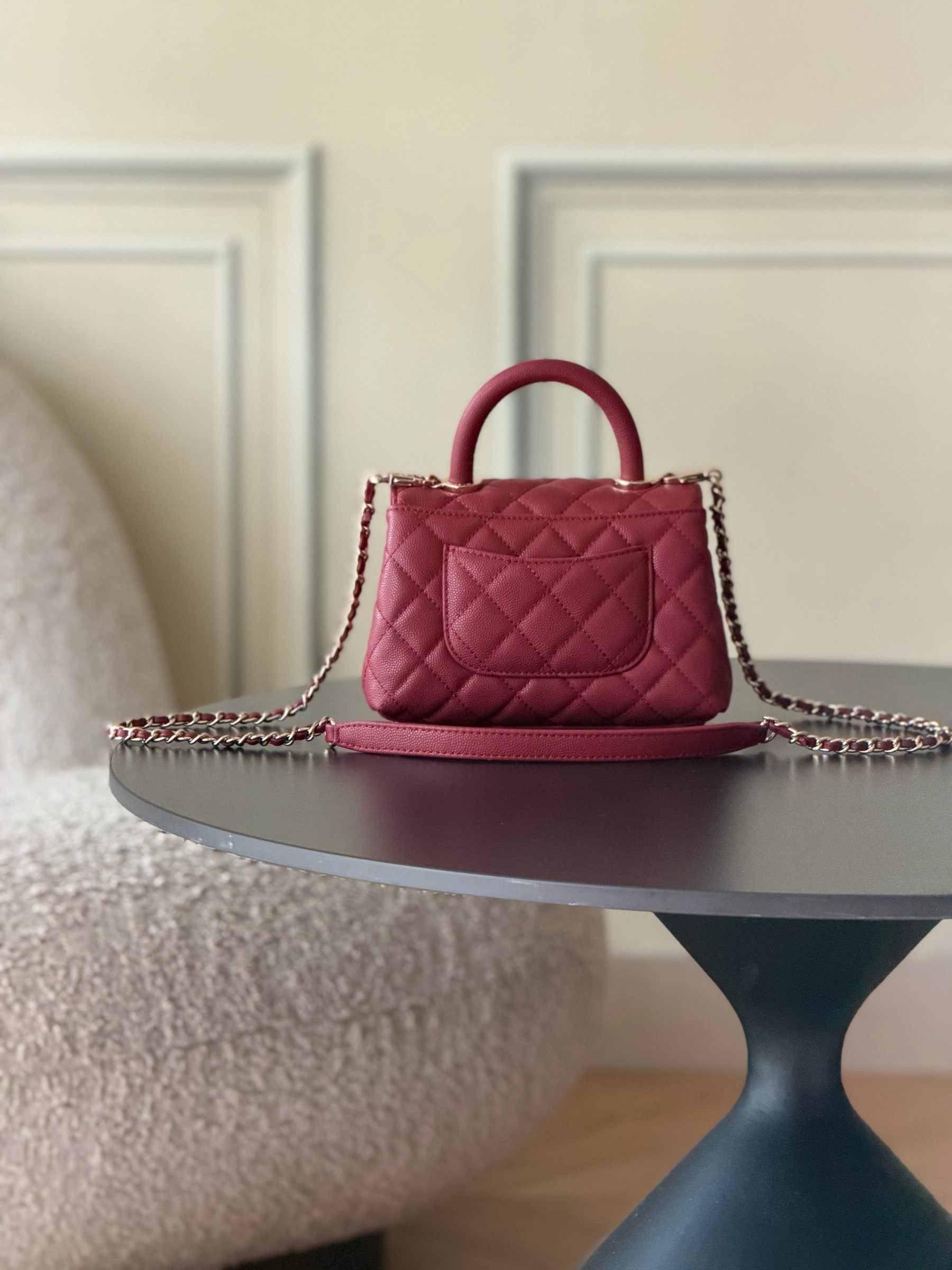CHANEL mini coco handle 13x19x9cm