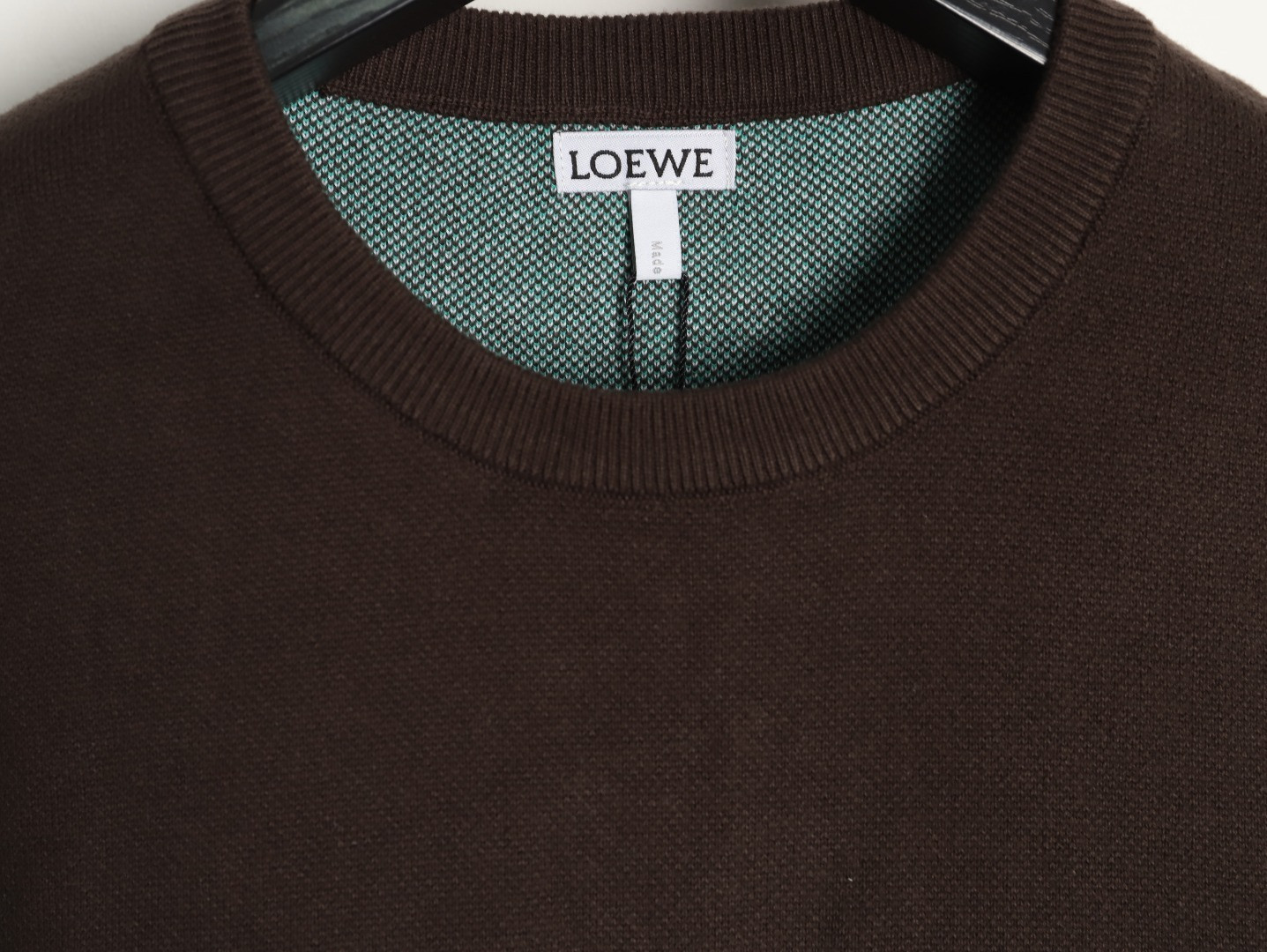 L0ew* knitting short-sleeved t-shirt