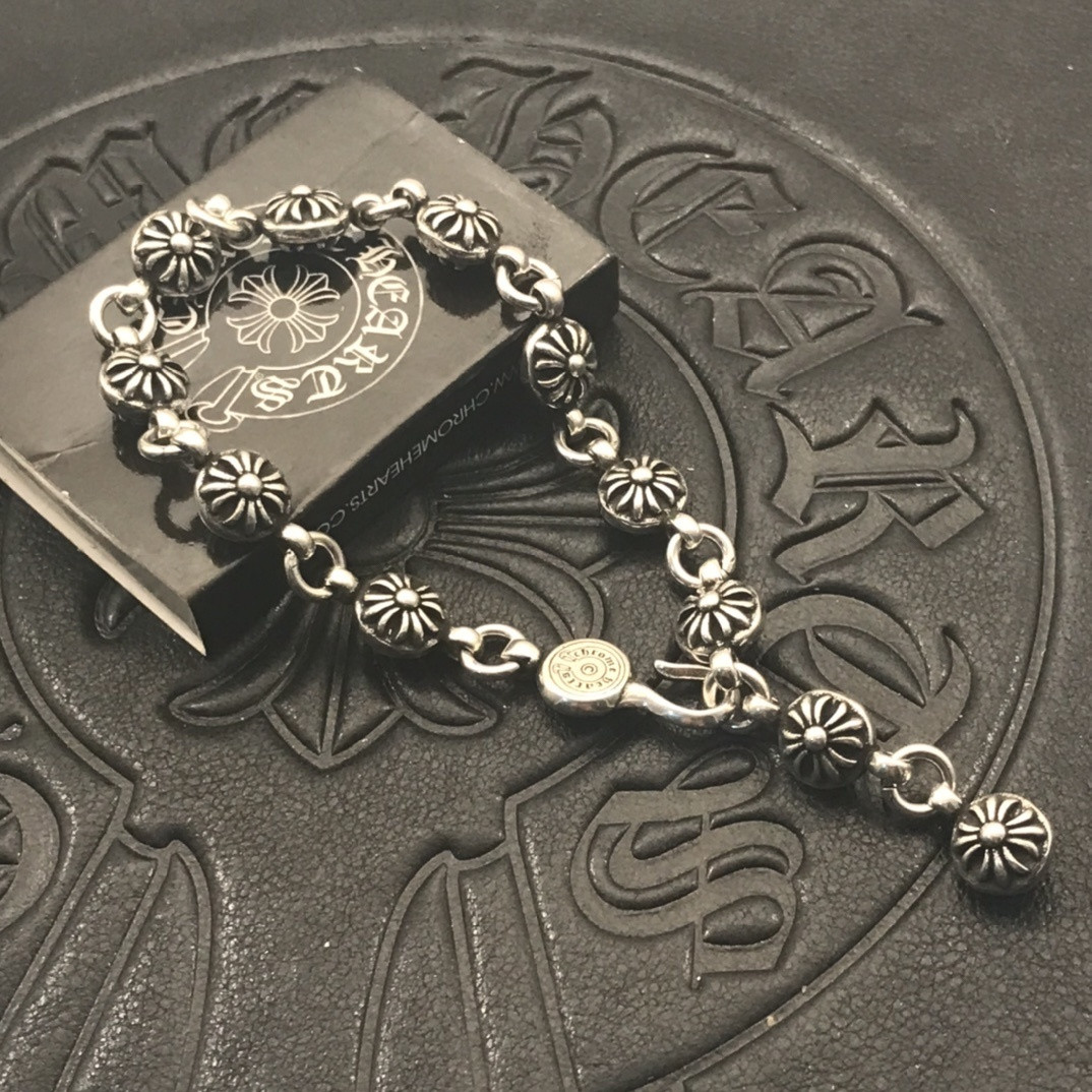 Ch*0me He**ts Cross Bracelet