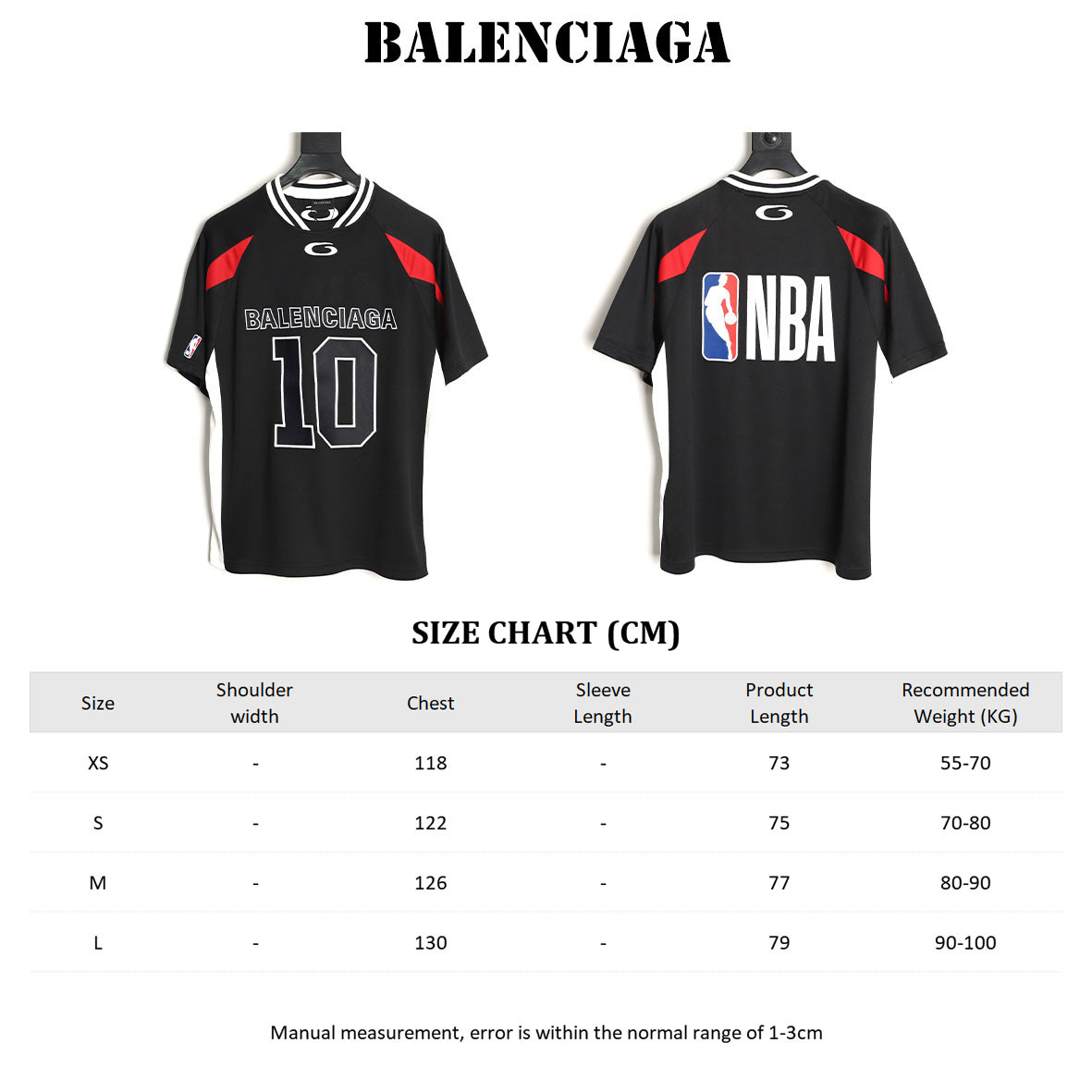Ba1en*iaga short-sleeved t-shirt