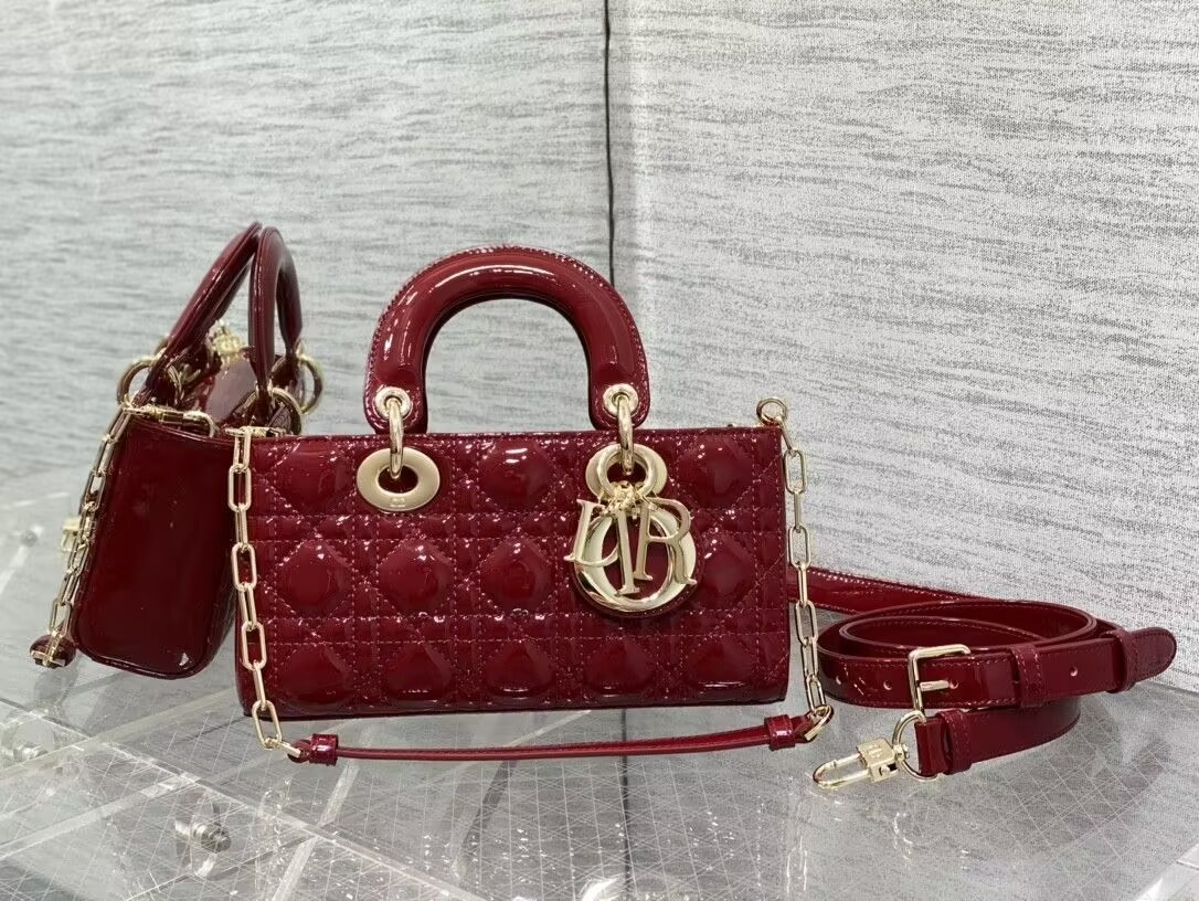 D10r SMALL LADY D-JOY BAG RED 22x6x12cm