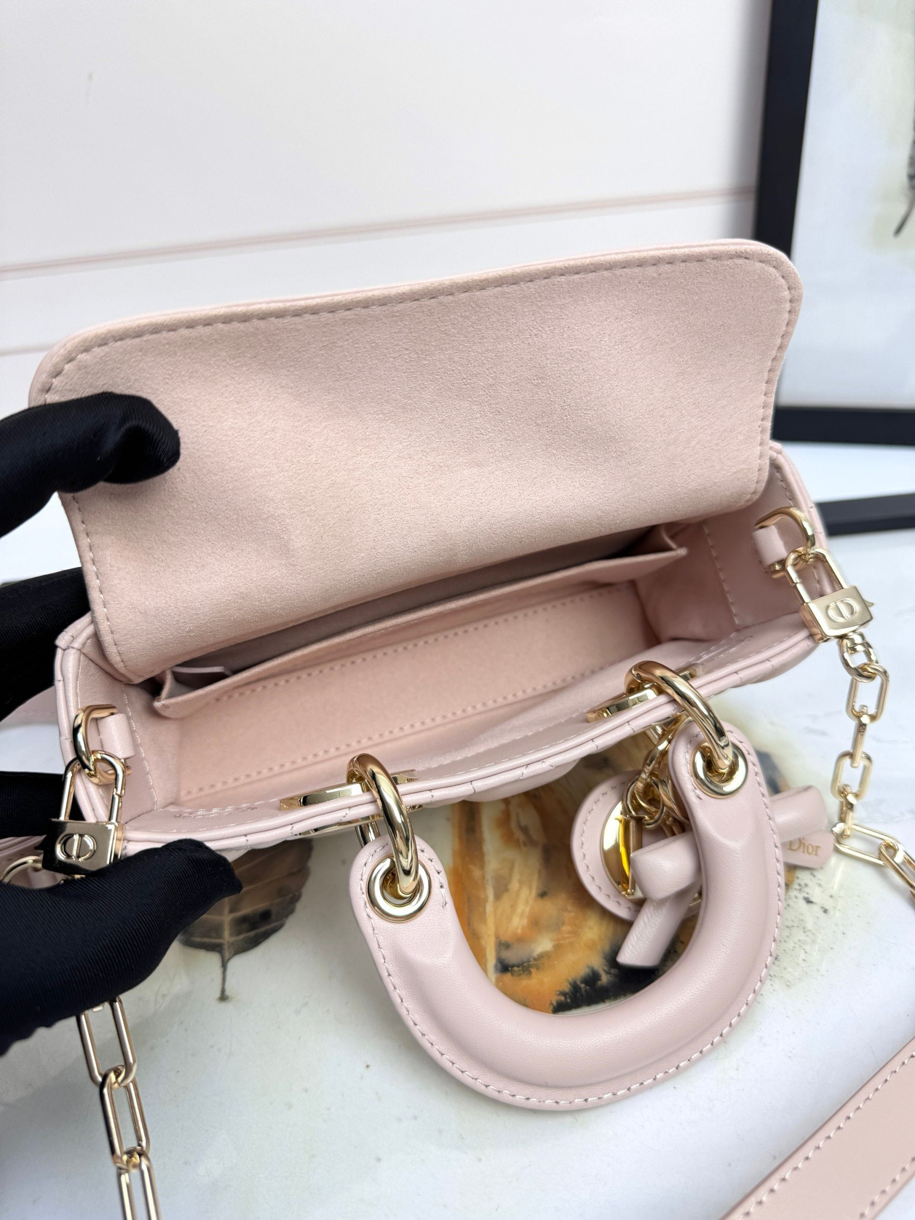 Dior Mini Lady D-Joy Bag 19x10.5x5.5cm