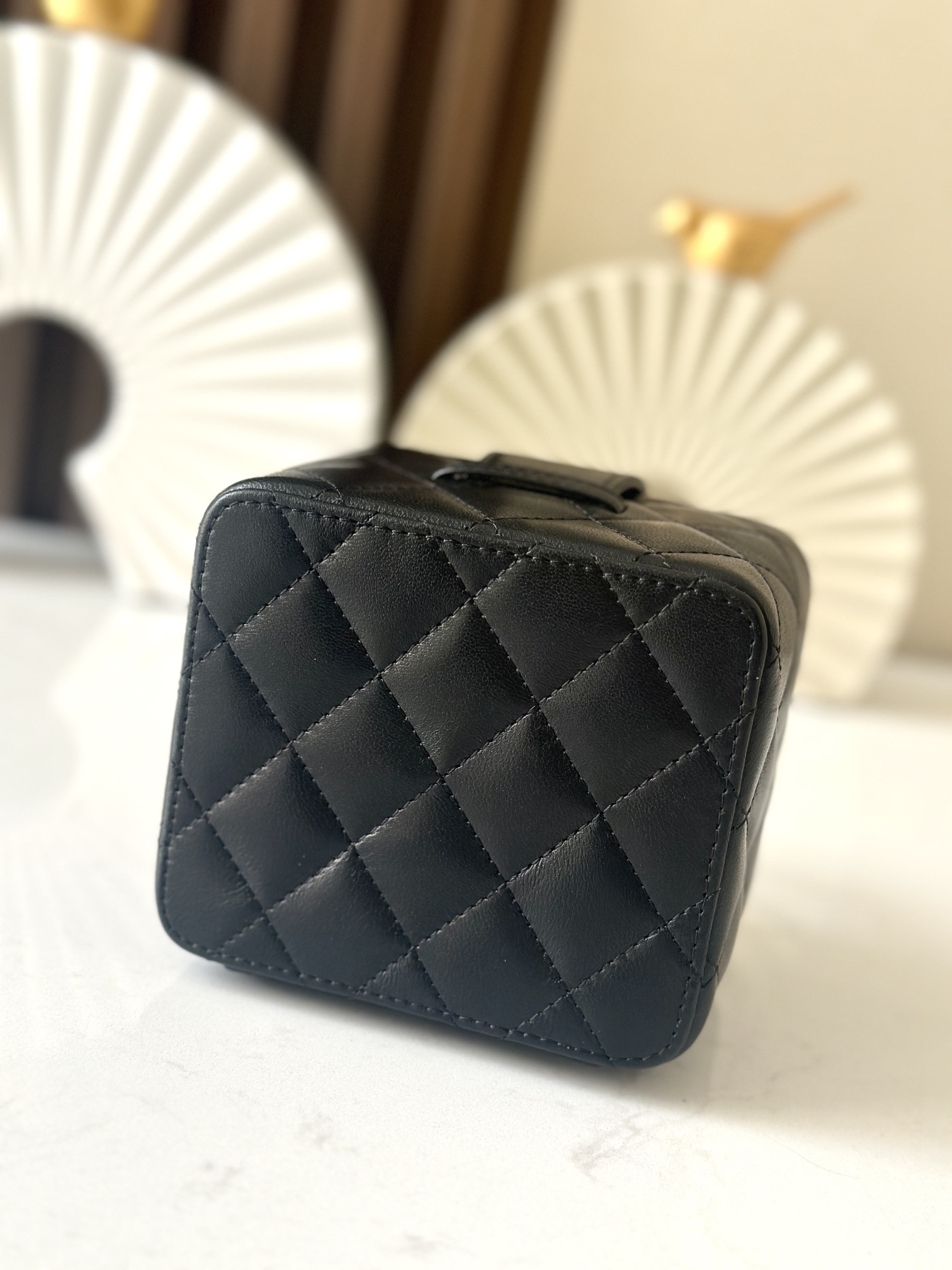 Chanel Vintage Cosmetic Bag 11x9.5x8.5cm