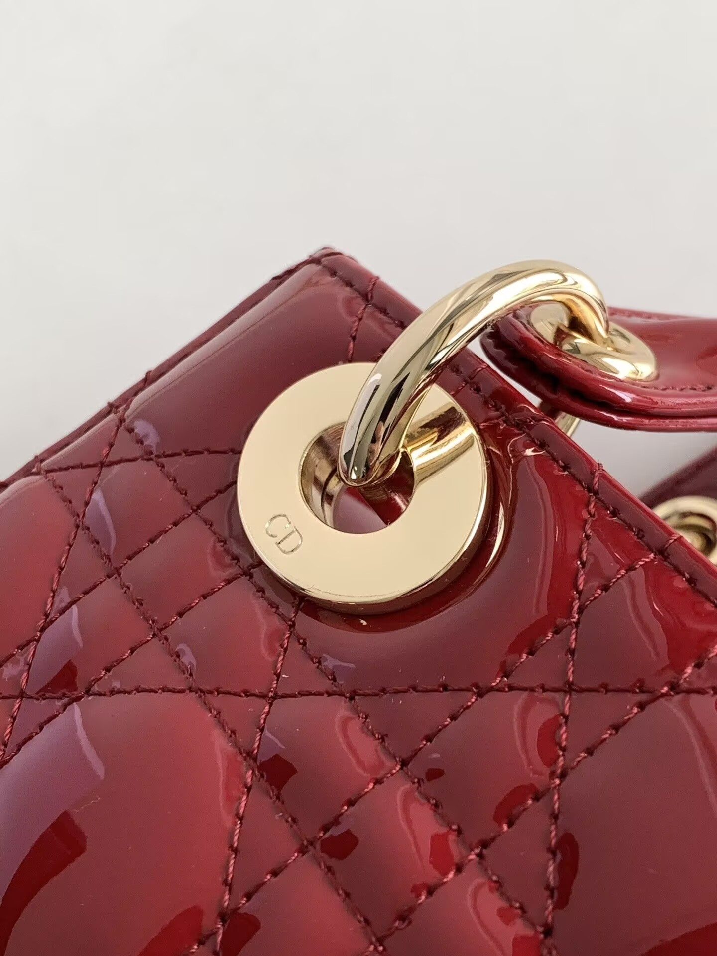 Small Lady D10r My ABCD10r Bag Red Patent 8 x 6.5 x 3 inches