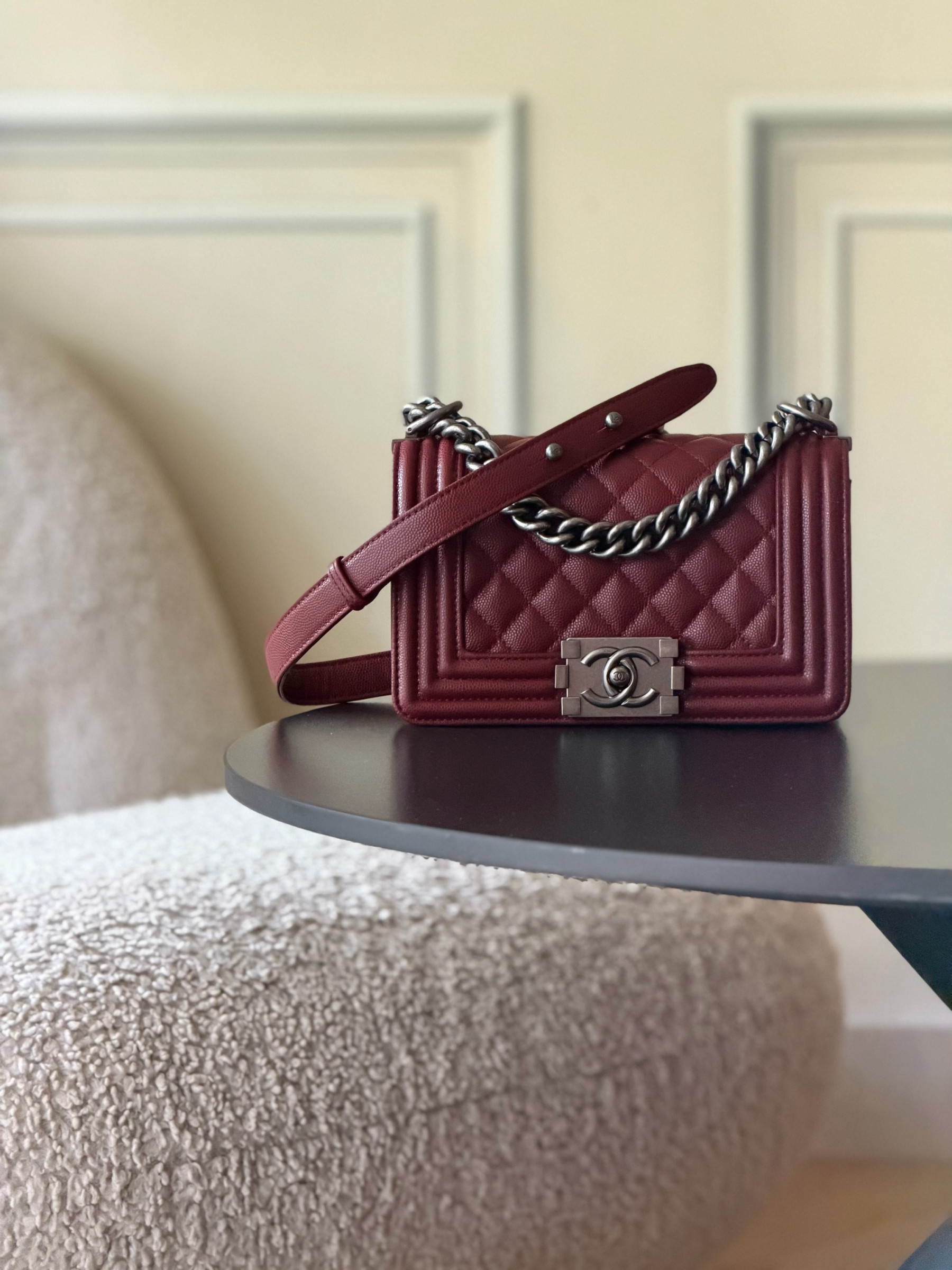 Chanel Boy Handbag 12x20x7cm