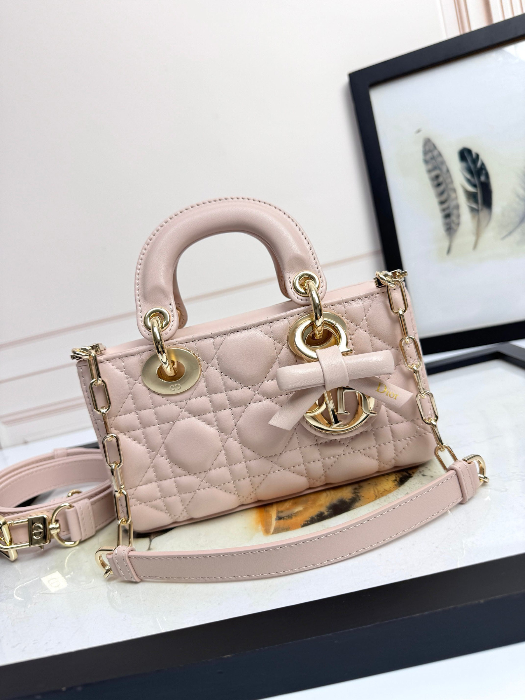 Dior Mini Lady D-Joy Bag 19x10.5x5.5cm