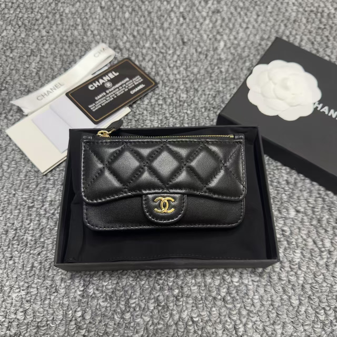 Chanel Classic Quilted Card Holder/Coin Purse